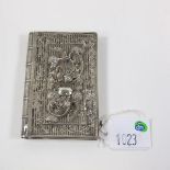 This is a Timed Online Auction on Bidspotter.co.uk, Click here to bid.  Filigree Silver card case,