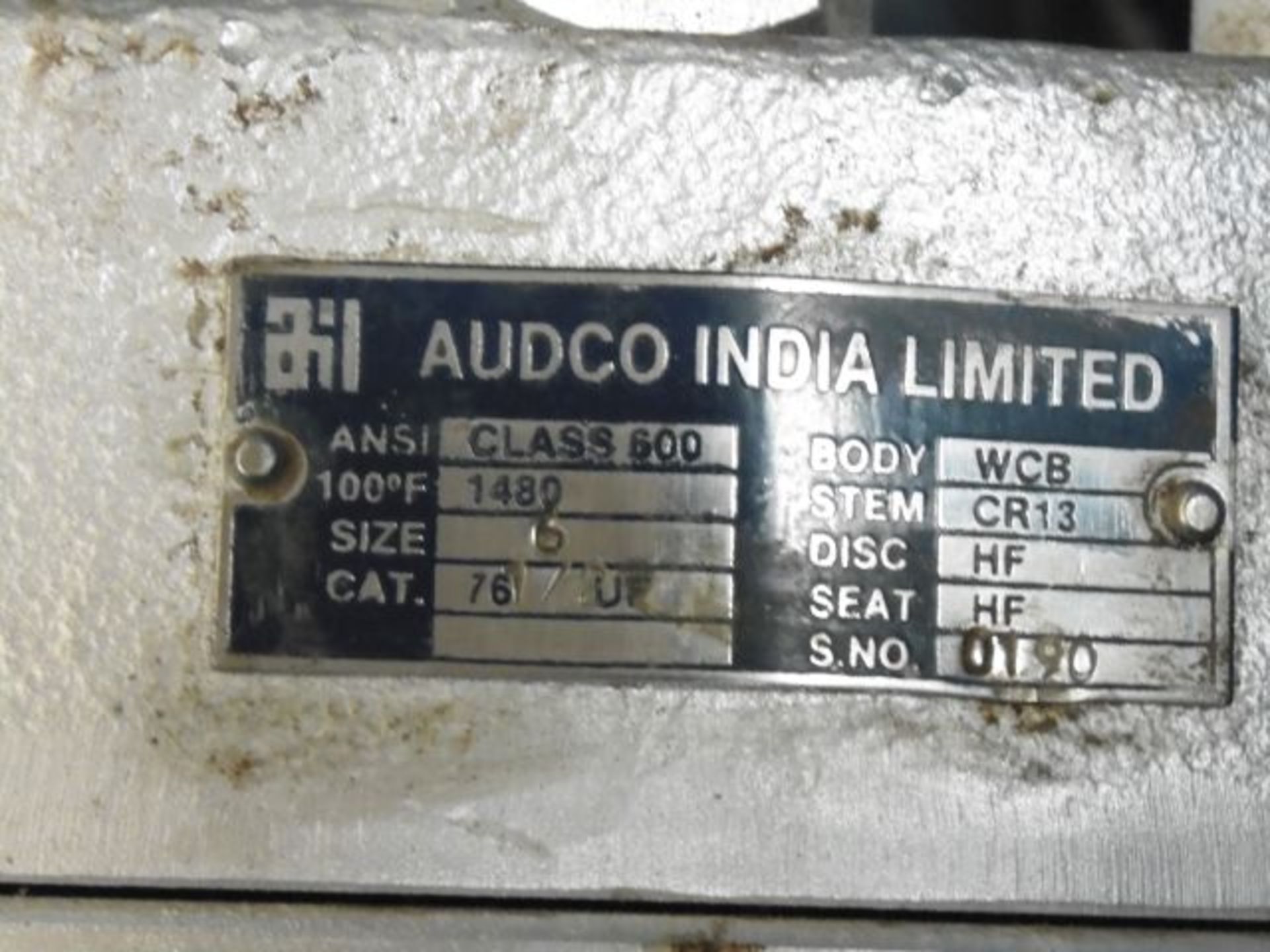 2 x Unused Audco India Ltd 6''/600 Wheeled Gate Valves; Category 761/2JF; Body/Stem WCB CR13 c/w 2 x - Image 2 of 2