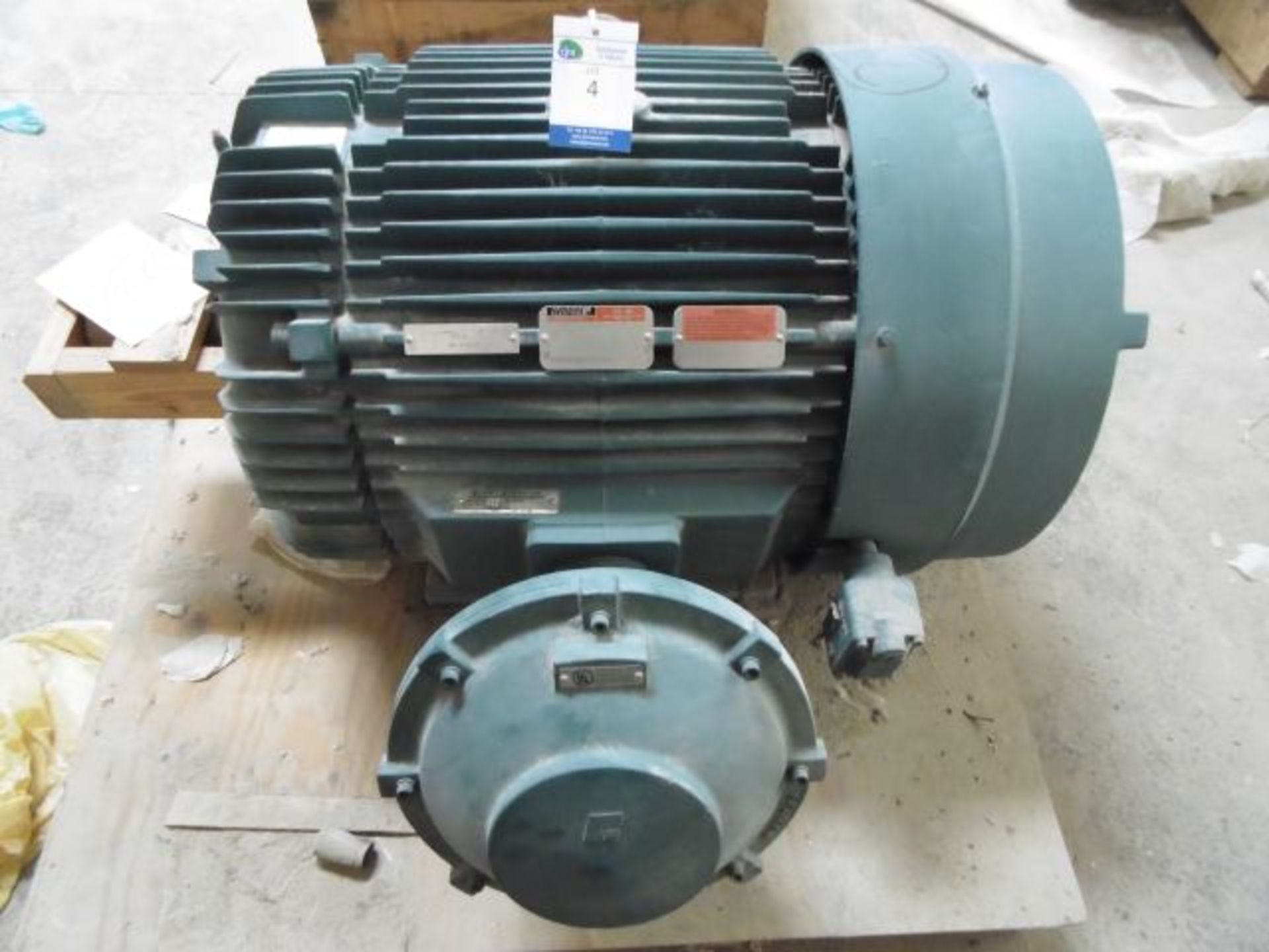 Unused 1999 Reliance Electric Type P 125HP AC Motor; 1485rpm; 415V-3 phase; 50Hz; 158 amp; Frame