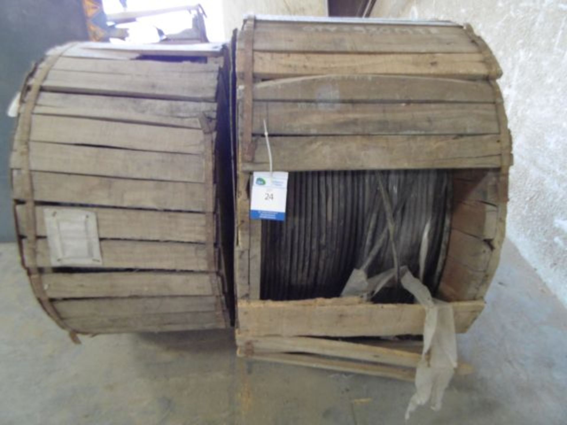 2 x Reels of unused Screened Three Core 0.90 SQ/MM; Armour Cable; approx 2185M; 950KG net weight