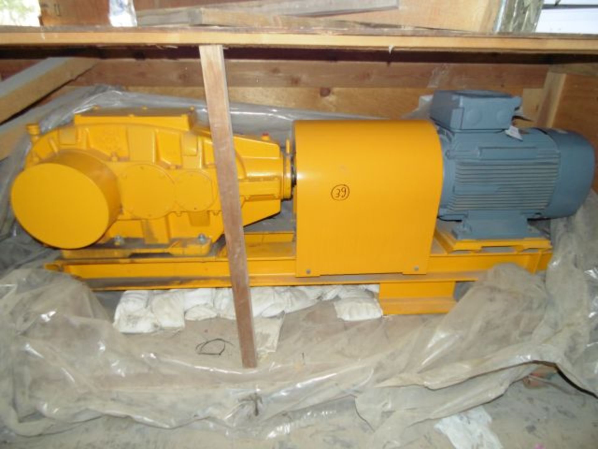 Unused Skid Mounted Drive Unit comprising 1999 Krupp type K2SZG 250 Gearbox; 1500rpm; serial no