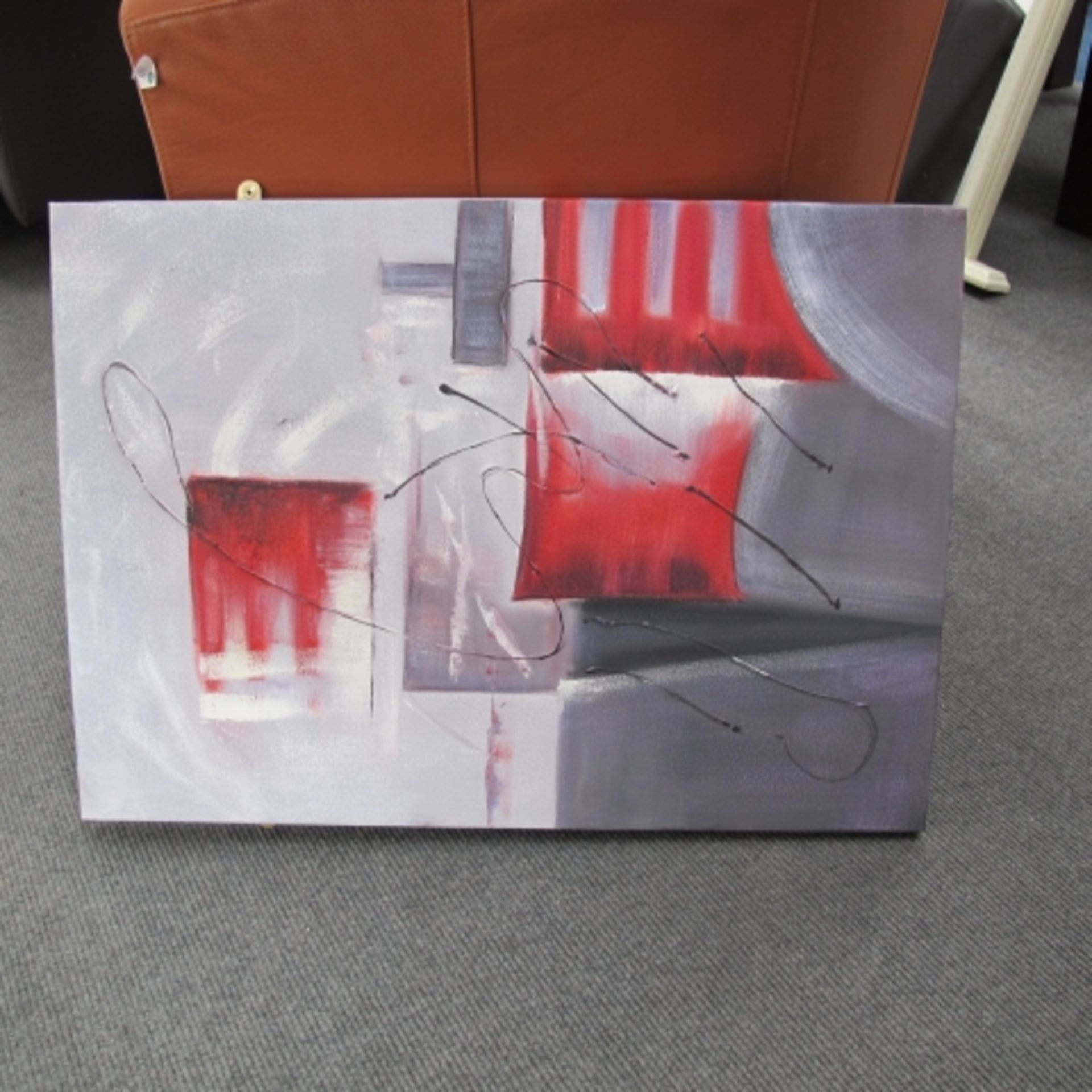 Collection of five unframed abstract oil paintings by Rachel Jack Ltd Artists (est. £20-£40) - Image 2 of 6