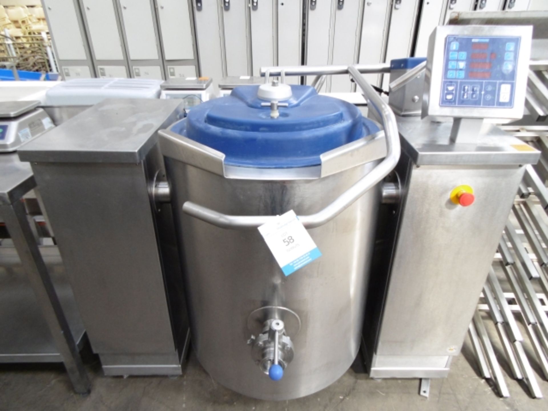 * 2013 Joni Multimix Jacketed Kettle Mixer with paddle; kettle volume net 120 LTR /  gross 133