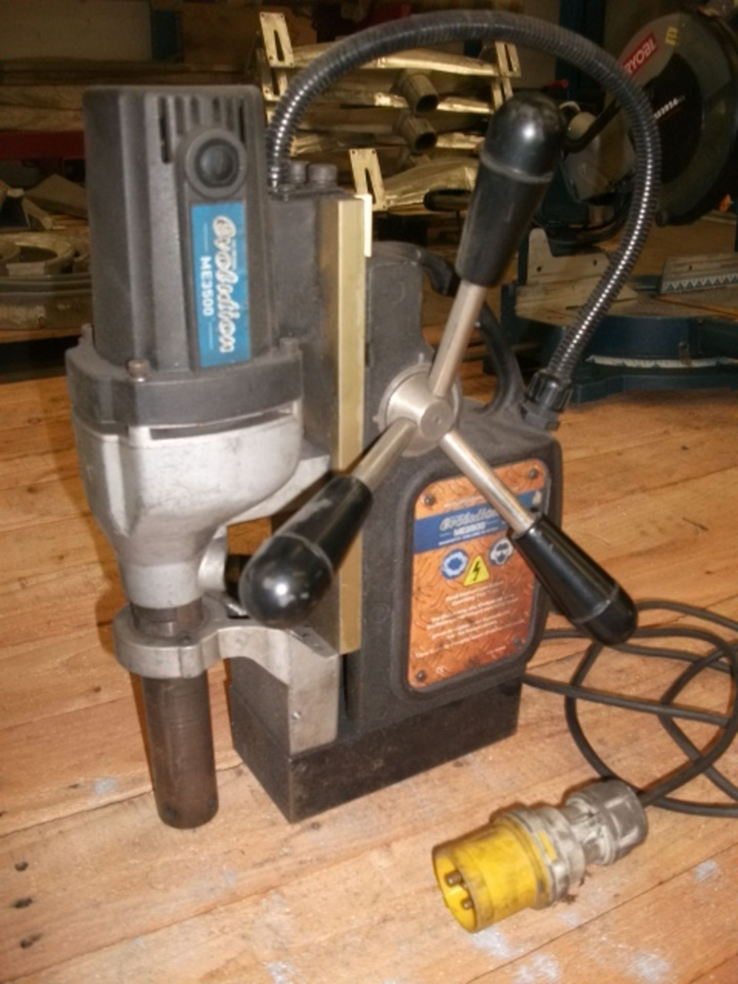 * Evolution 110V Mag Drill  Please note this lot is located at Macemain Amstad Ltd, Royle Road,