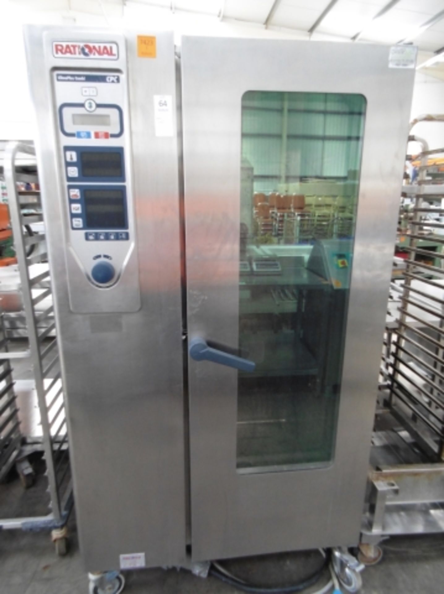 * Rational Clima Combi Plus CPC Combi Oven; 3 Phase - 400V; c/w stainless steel rack trolley. Please