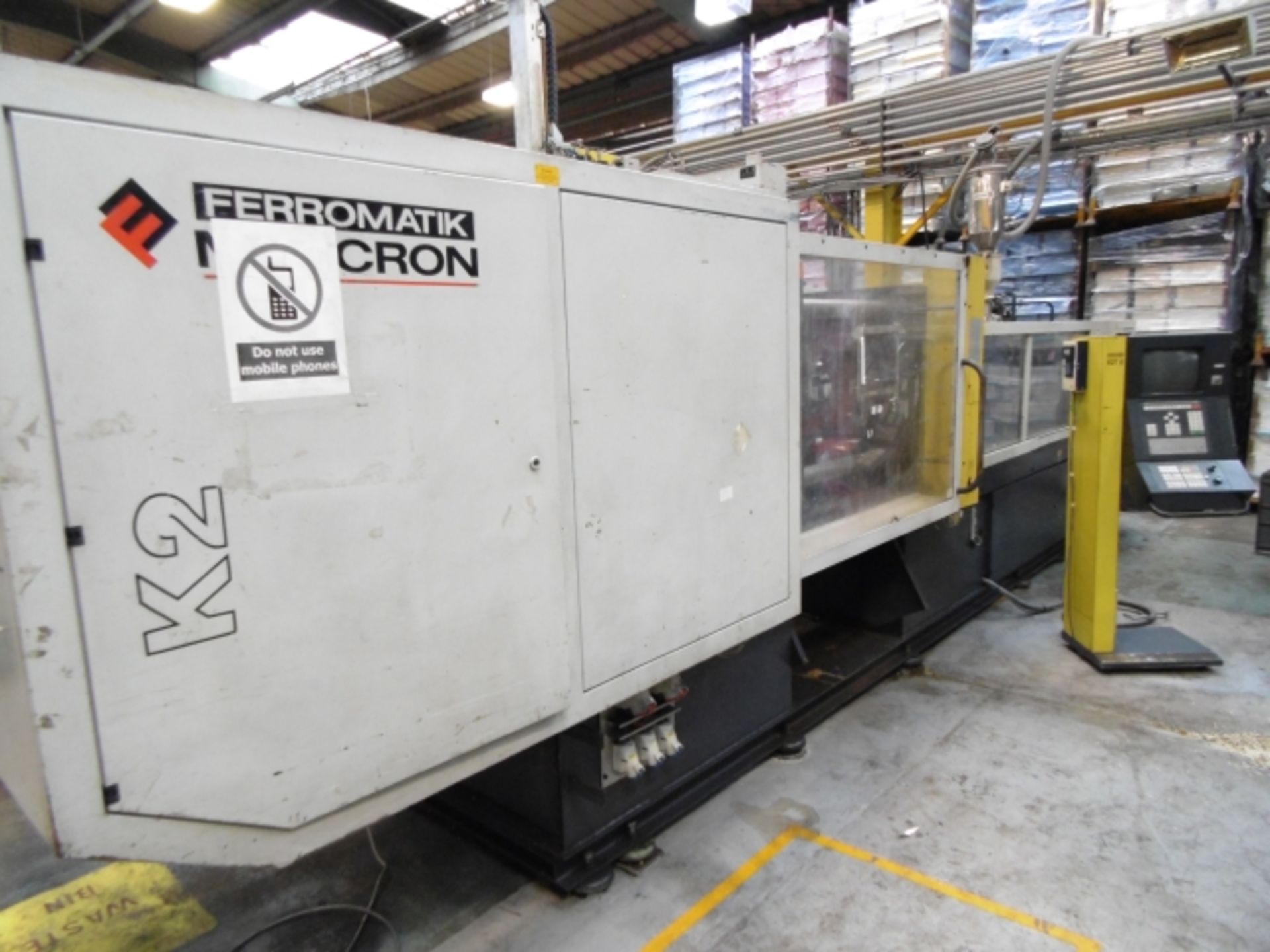 * 1995 FERROMATIK MILACRON TYPE K275-E CNC INJECTION MOULDER - FOR SPARES OR REPAIR; CLAMPING