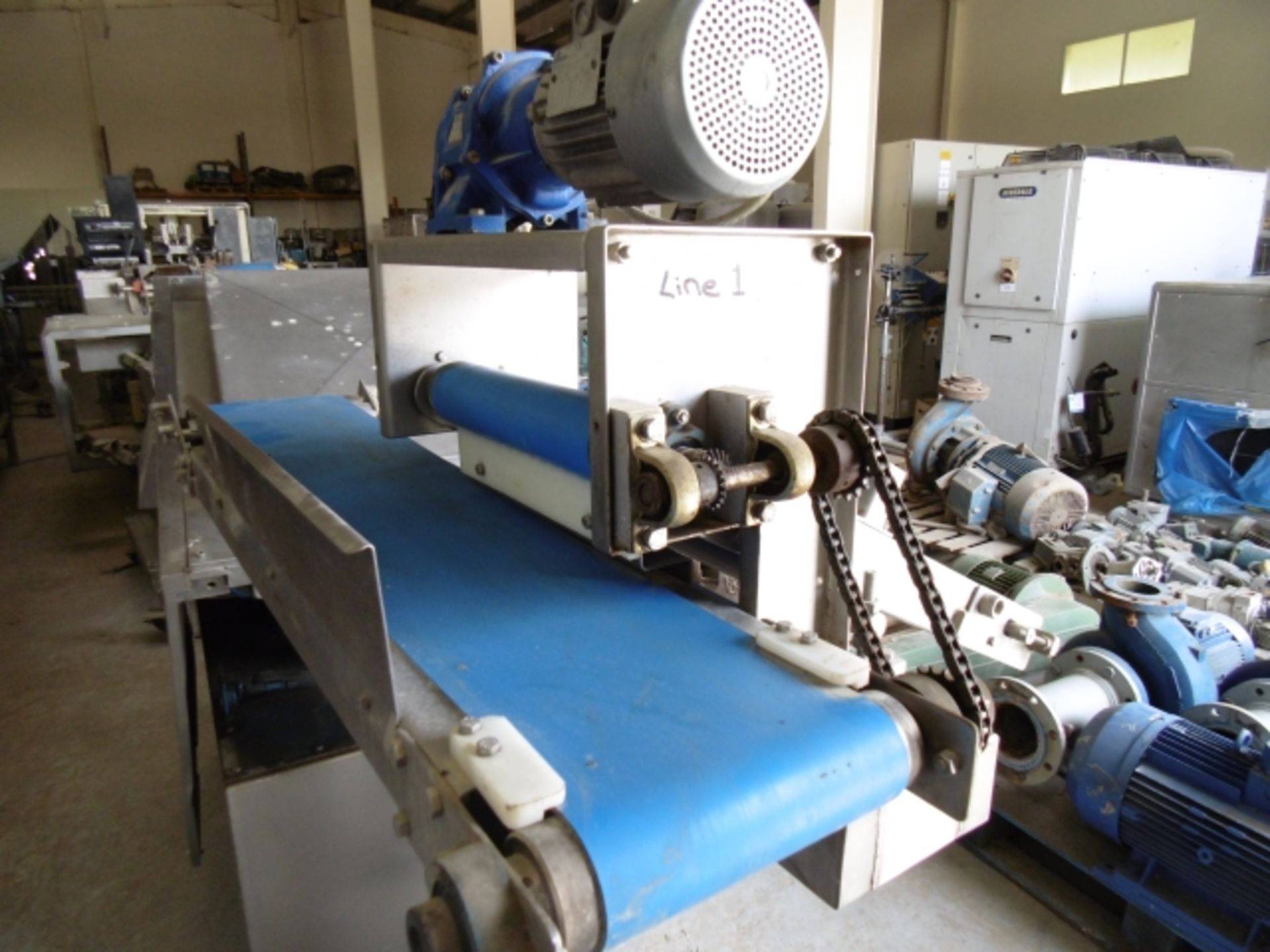 Mobile Stainless Steel Transfer Conveyor with Incline Belt Transferrring to Horizontal Belt; 3 - Image 3 of 3