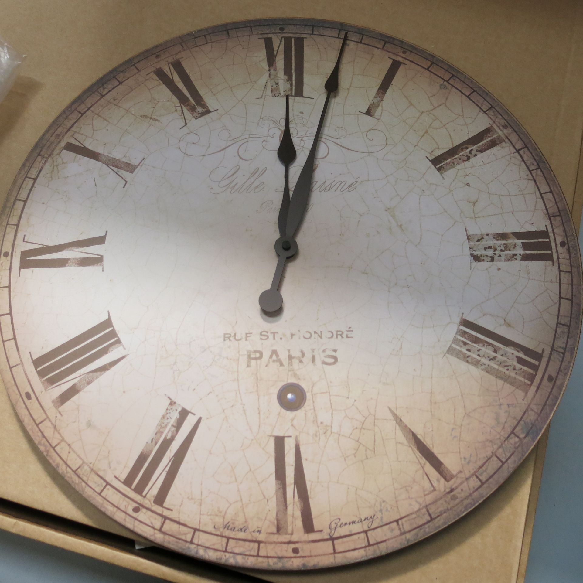 * A German wide dial quartz wall clock