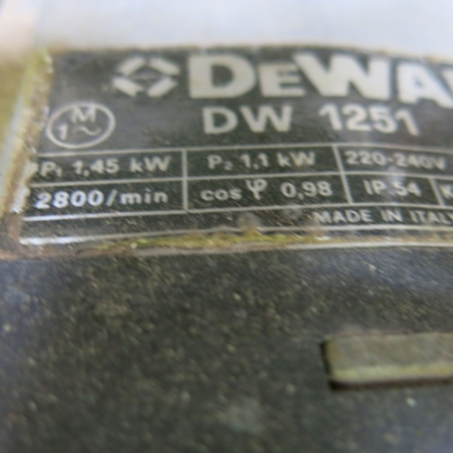 * DeWalt dw 1251 radial cross cut 240V - Image 3 of 5