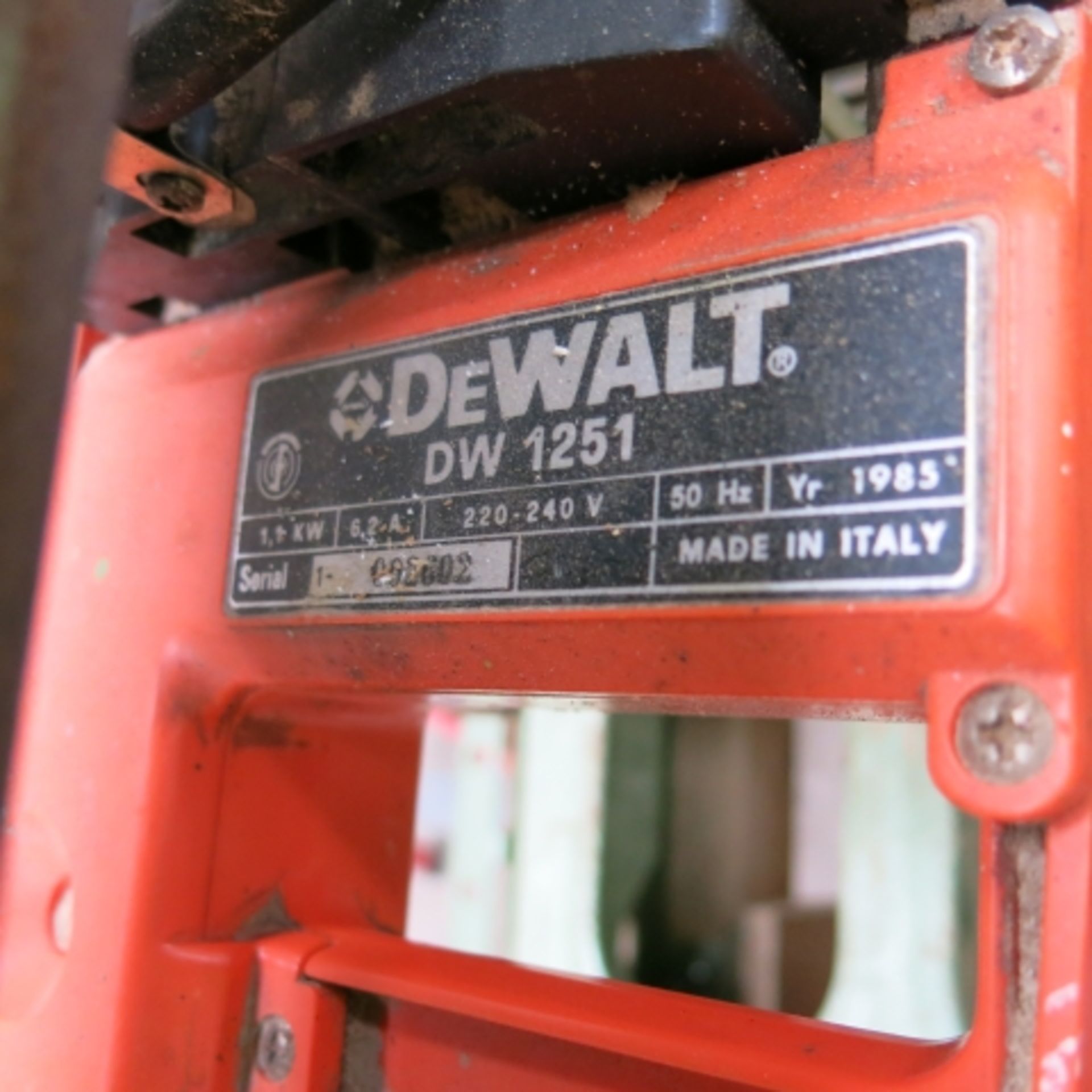 * DeWalt dw 1251 radial cross cut 240V - Image 2 of 5