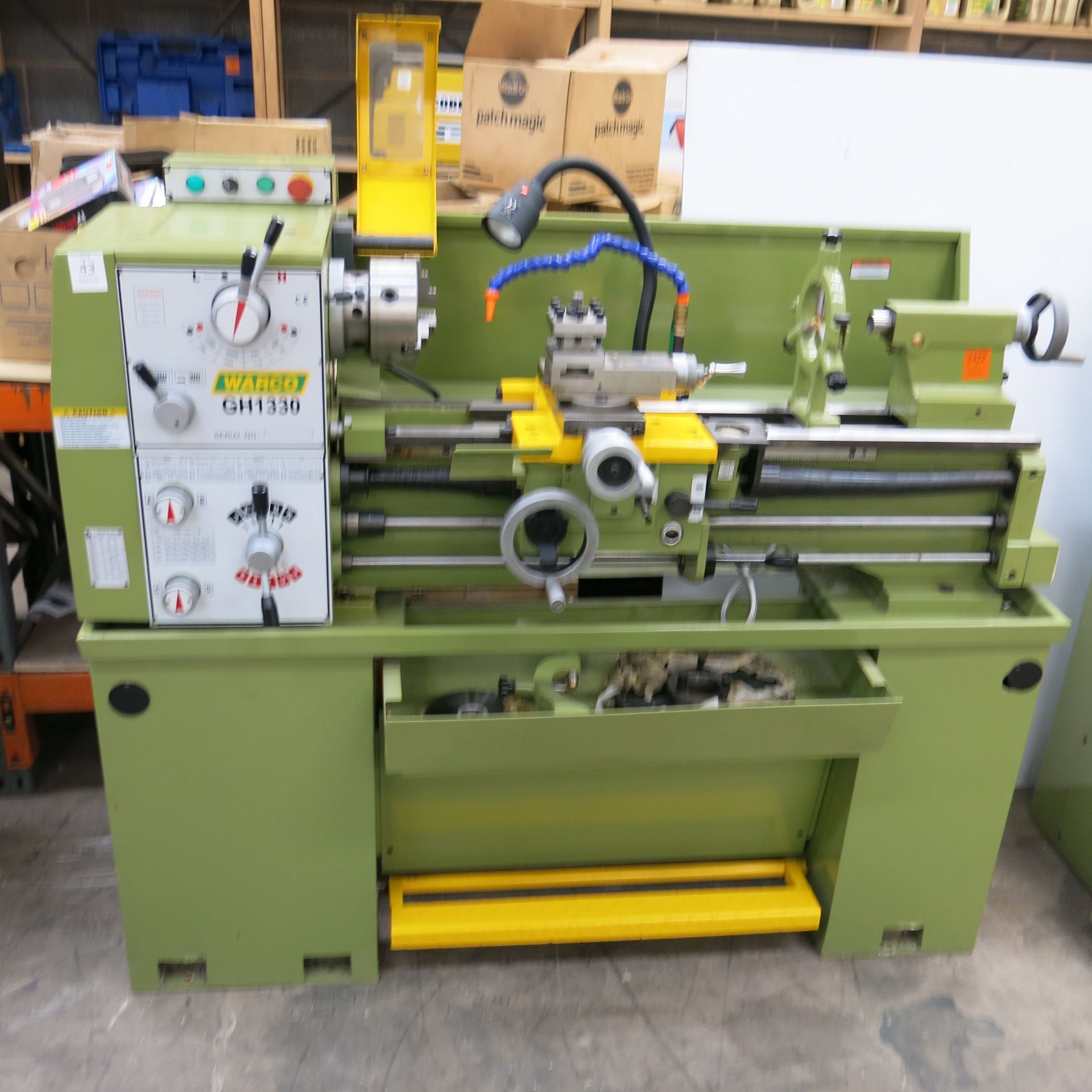 * A Warco GH1330 440V 3 Phase Lathe, (Current Model) SN 1051353 c/w extra gears. Please note,