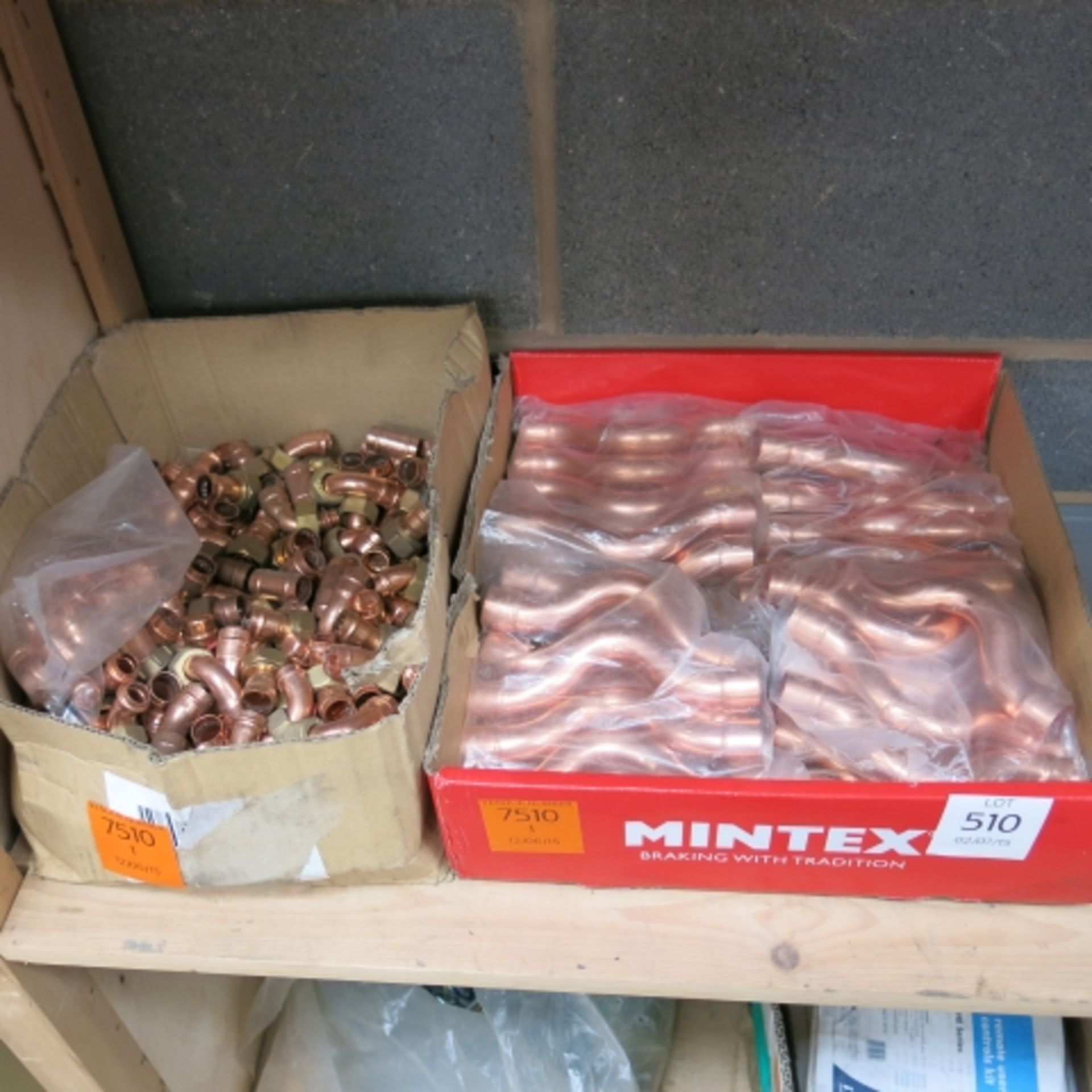 * 2 x Boxes of copper pipe fittings