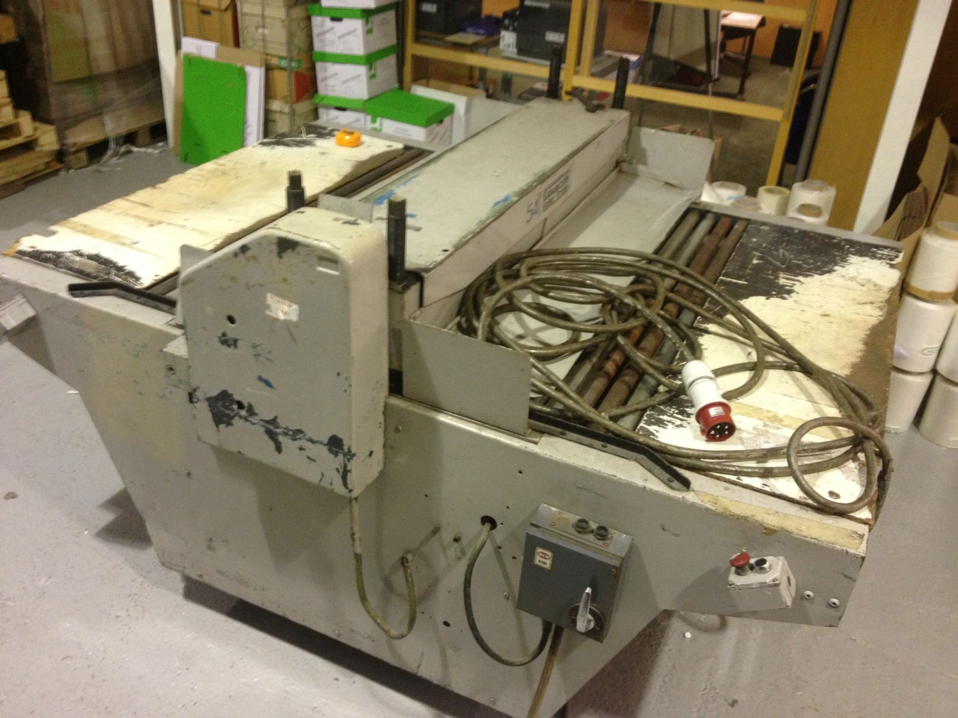 * Edwards 54'' (1370 mm) Roller Press; S/N 675; 3.0 KW; 3 phase; in working order. Please note - Image 4 of 4