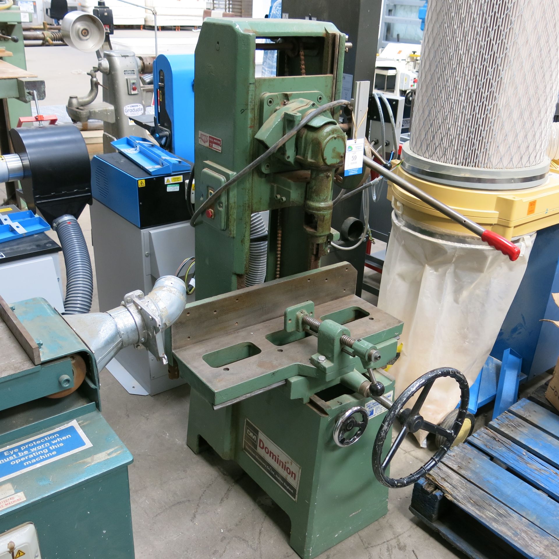 * Dominion mortice machine. S/N 1367, 3PH Please note, there is a £5 plus vat handling fee on this - Image 3 of 4