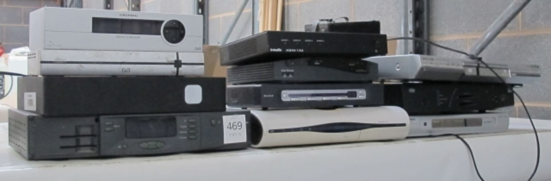 A qty of TV receivers etc