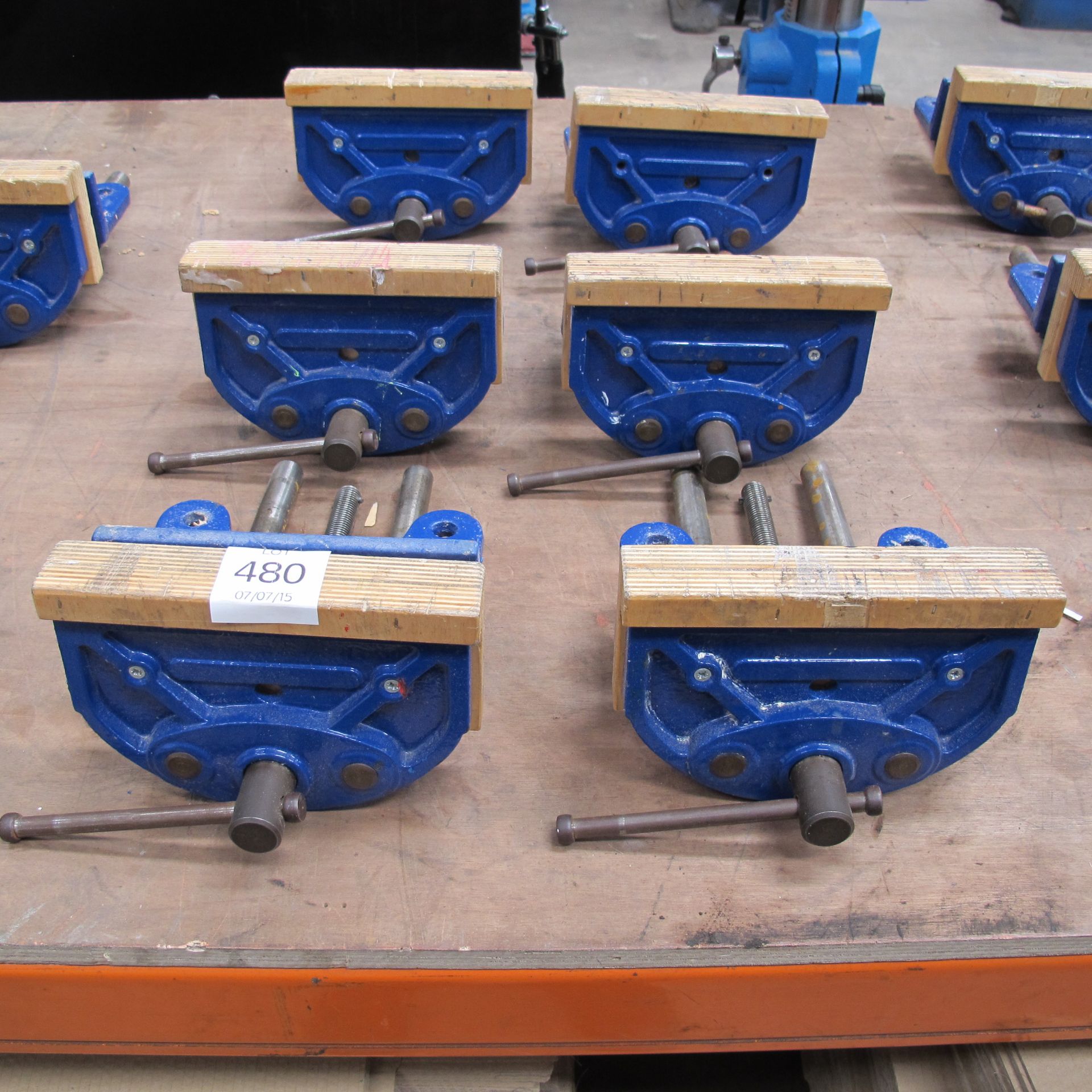 * 6 x Woodworking bench vices