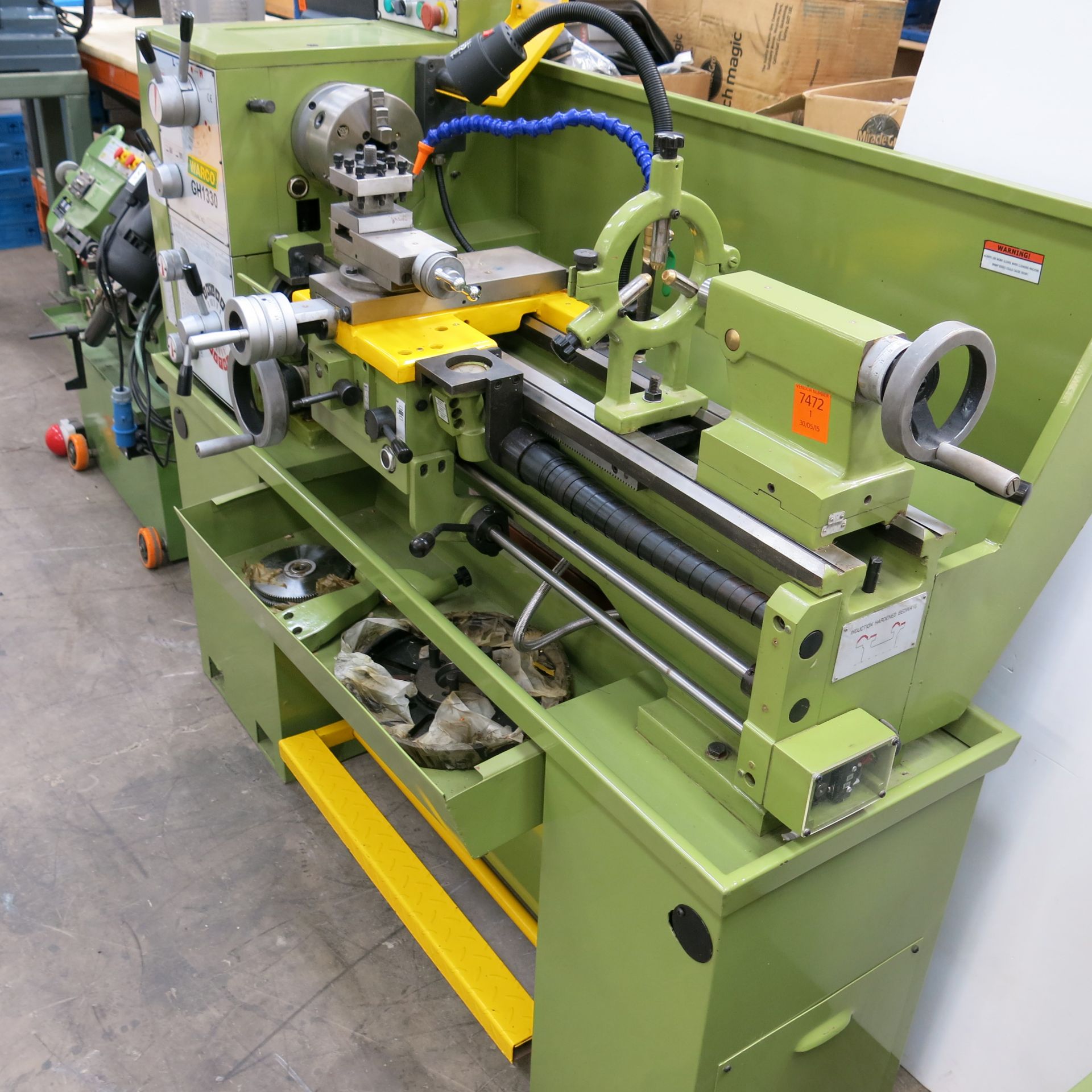 * A Warco GH1330 440V 3 Phase Lathe, (Current Model) SN 1051353 c/w extra gears. Please note, - Image 6 of 6