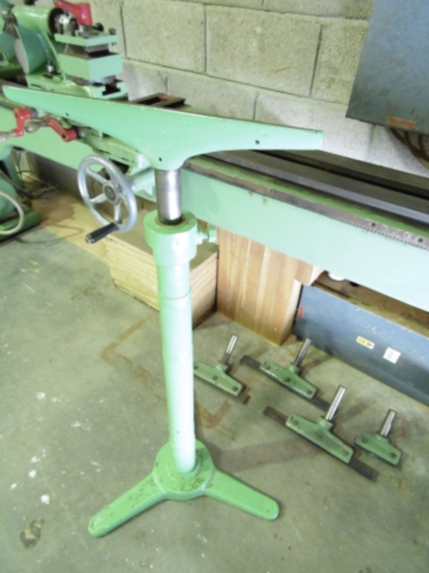 * Wadkin Type RS Gap Bed Wood Lathe; bed length 3400 mm; gap section 410 mm; 3 phase; c/w 2 x back - Image 9 of 9