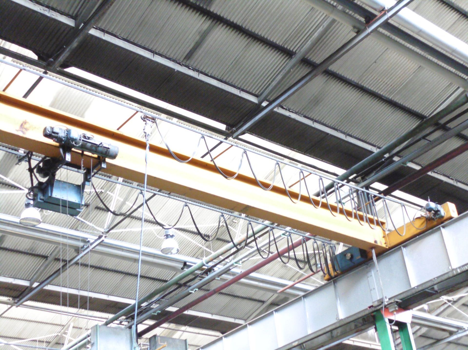 Demag 2 Tonne Single Beam Overhead Travelling Gantry Crane with Pendant Control; span 19m, No - Image 3 of 5