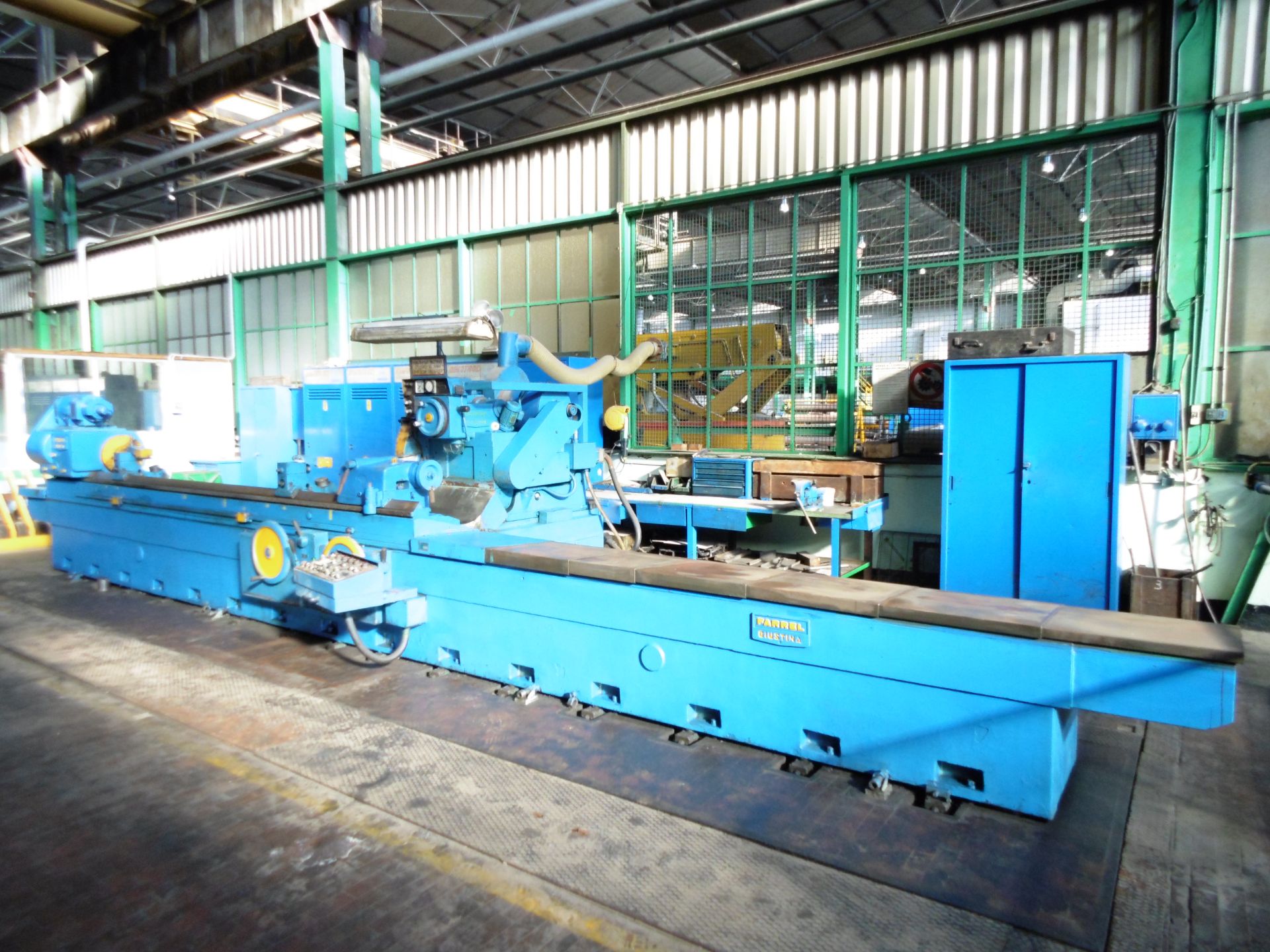 Farrel Giustina Model 431 Fixed Head Roll Grinder for Cold Mill and Foil Mill Work Rolls; Bed Length - Image 4 of 20