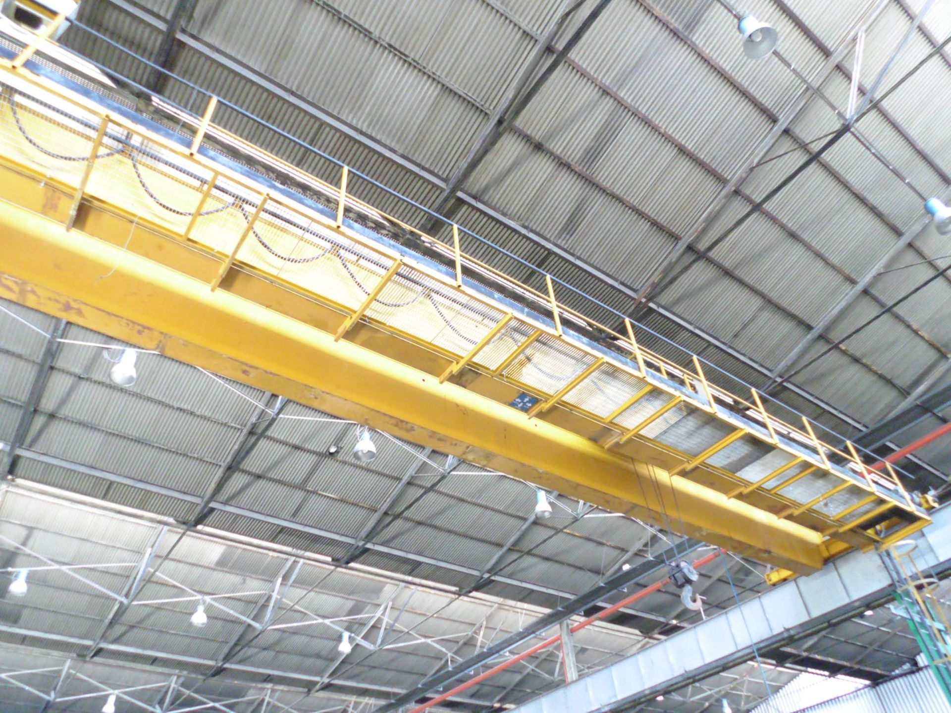Twin Beam Overhead Travelling Gantry Crane; make and capacity unknown; span 19m, believed to be 20 - Image 2 of 5