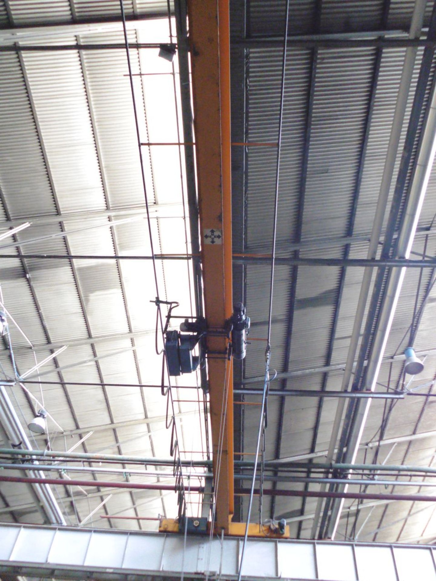 Demag 2 Tonne Single Beam Overhead Travelling Gantry Crane with Pendant Control; span 19m, No - Image 4 of 5