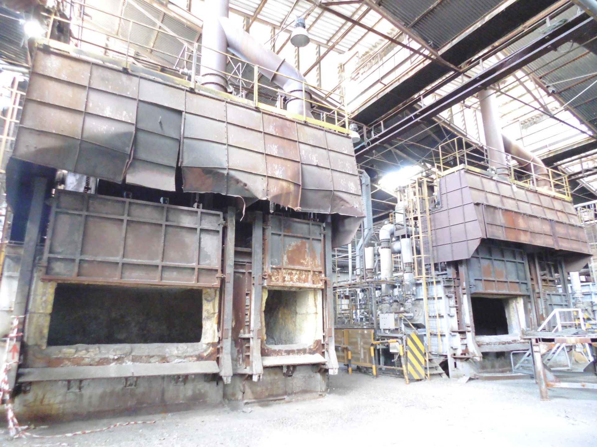 35 Ton and 30 Ton Aluminium Melting Furnaces; both with Low Sulphur Oil Burner Combustion Systems