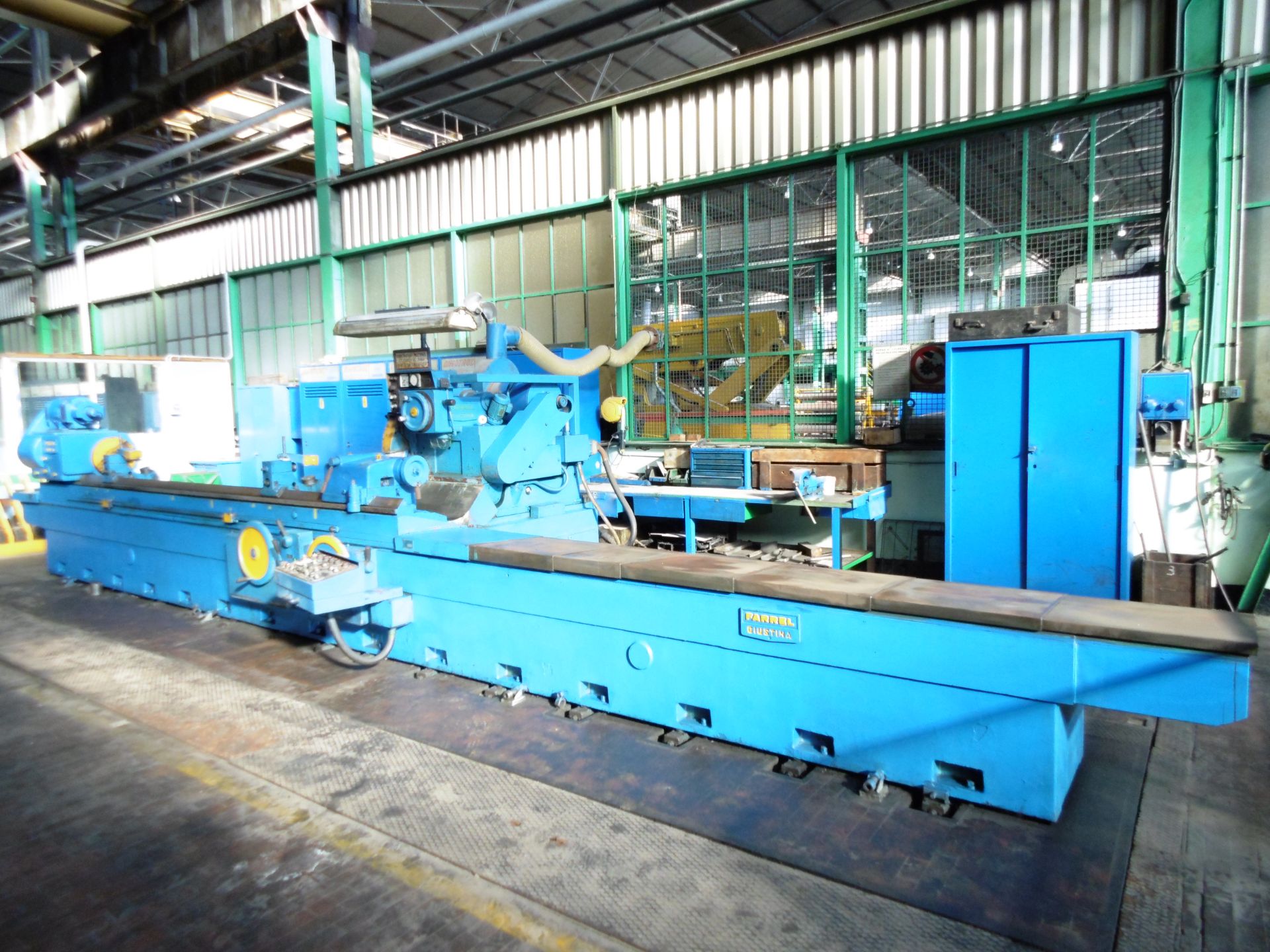 Farrel Giustina Model 431 Fixed Head Roll Grinder for Cold Mill and Foil Mill Work Rolls; Bed Length - Image 3 of 20