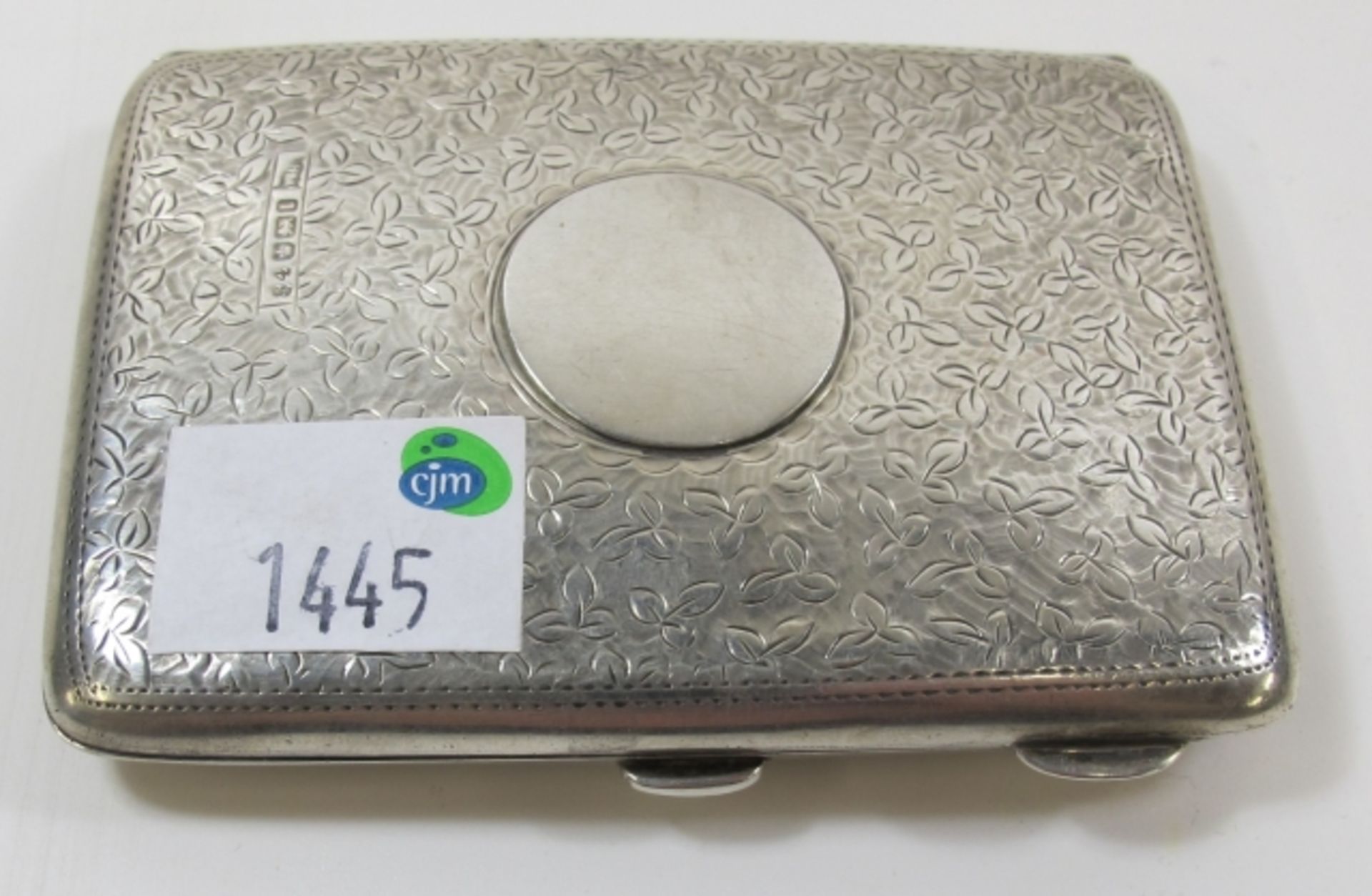 A Silver (Sheffield 1903) Gentleman's Business Card Holder With Enclosed Sterling Silver Pencil.