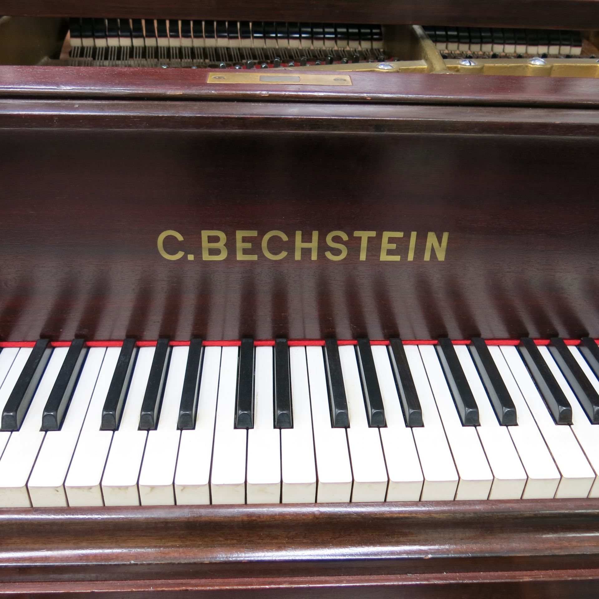 C. Bechstein Boudoir Grand Piano In Mahogany Case no 30143. The Cast Iron Frame Numbered 90951 (c. - Image 7 of 9