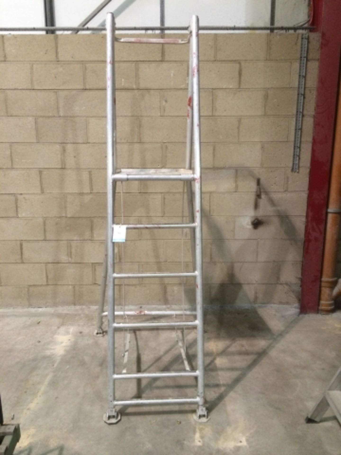 * Adjustable Access Platform and 2 x Aluminium Step Ladders. This lot is located at the former North