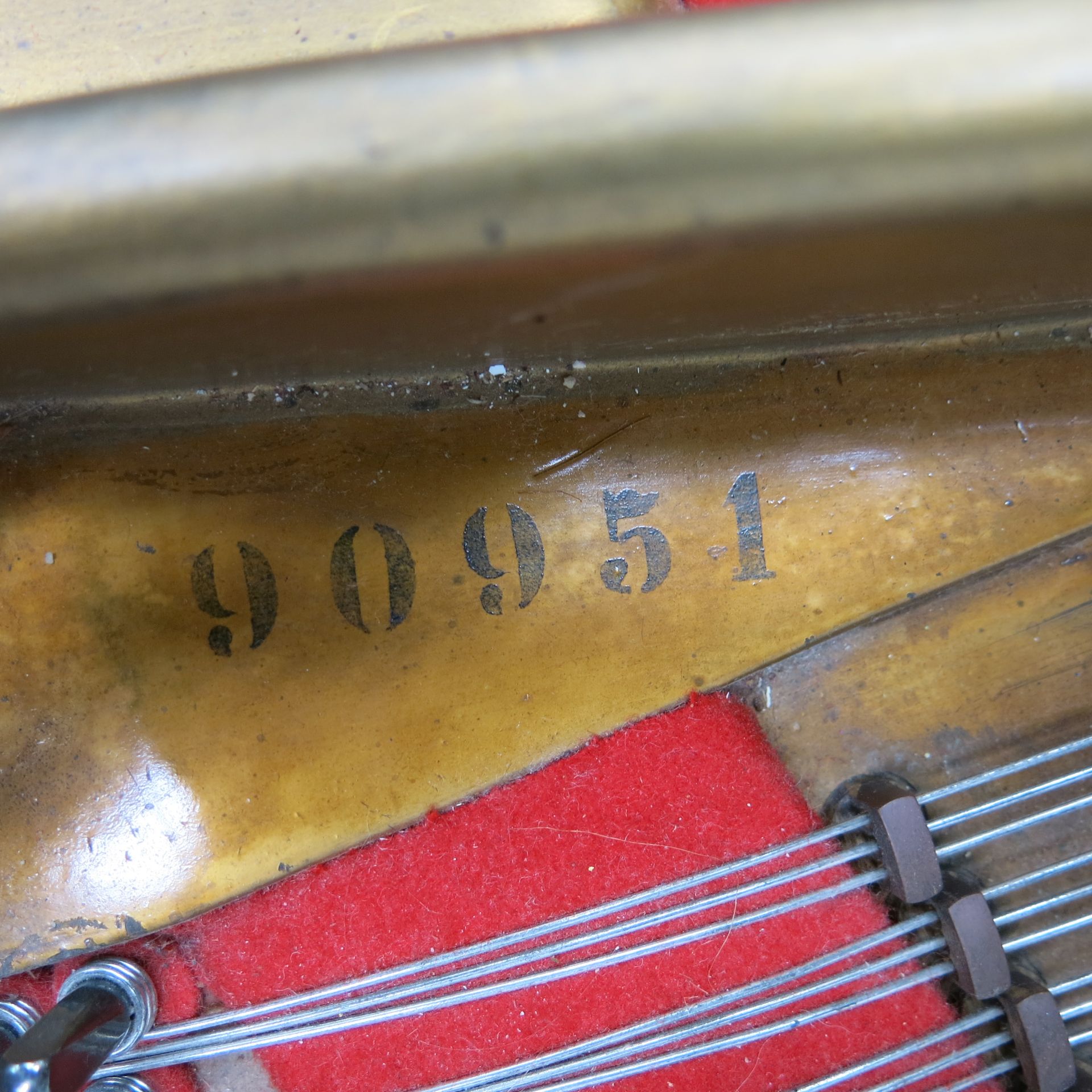 C. Bechstein Boudoir Grand Piano In Mahogany Case no 30143. The Cast Iron Frame Numbered 90951 (c. - Image 6 of 9