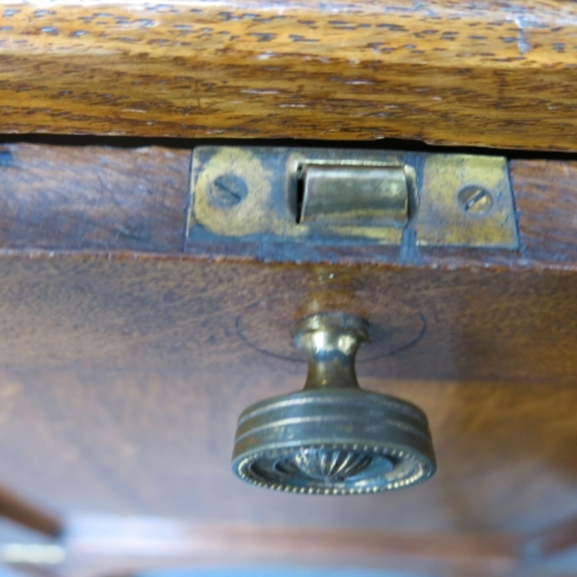 An Arts & Crafts oak narrow side cabinet with hinged single door. 63cm. (est. £40-£80) - Image 6 of 6