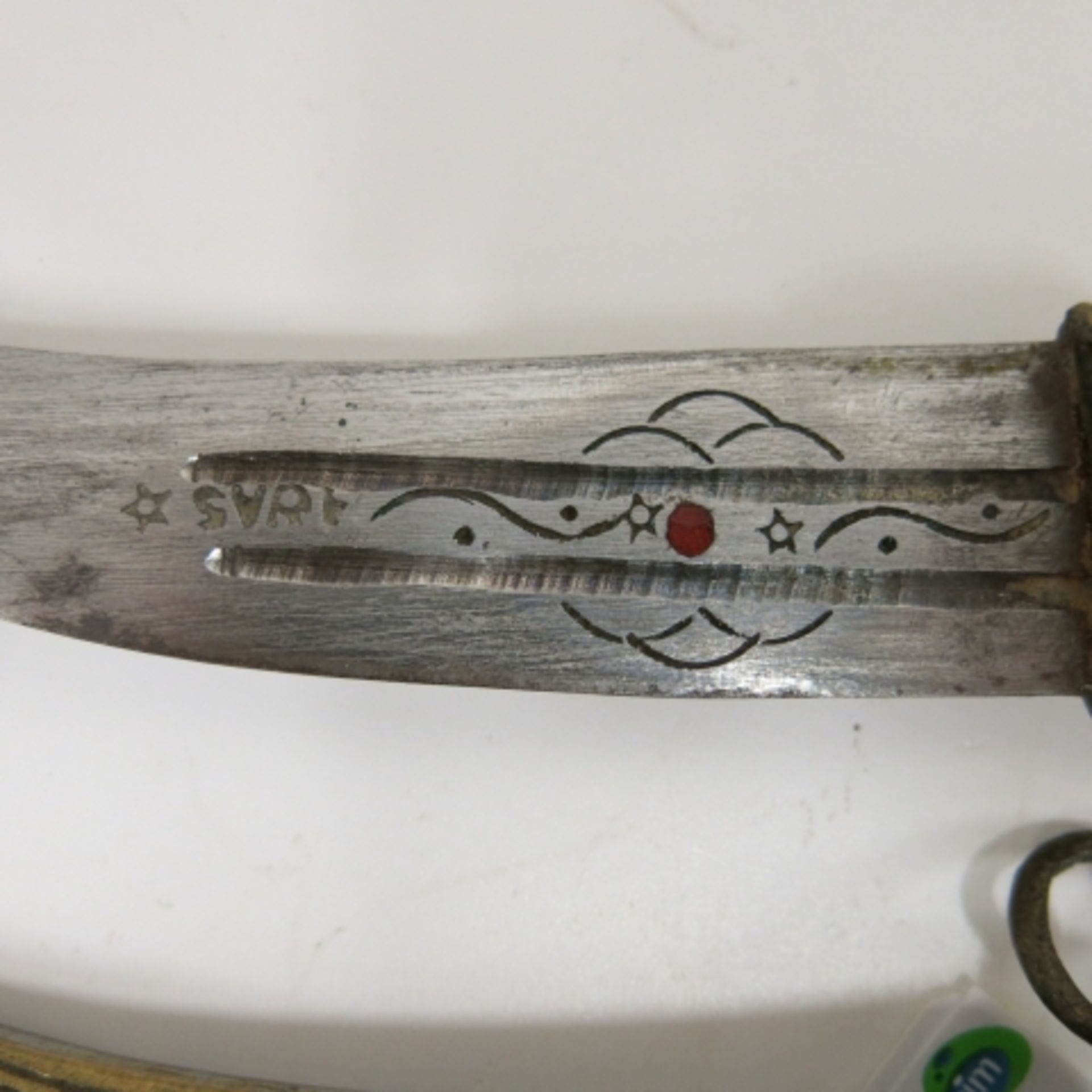 Middle Eastern style curved blade dagger knife with metal sheath together with another similar - Image 4 of 9