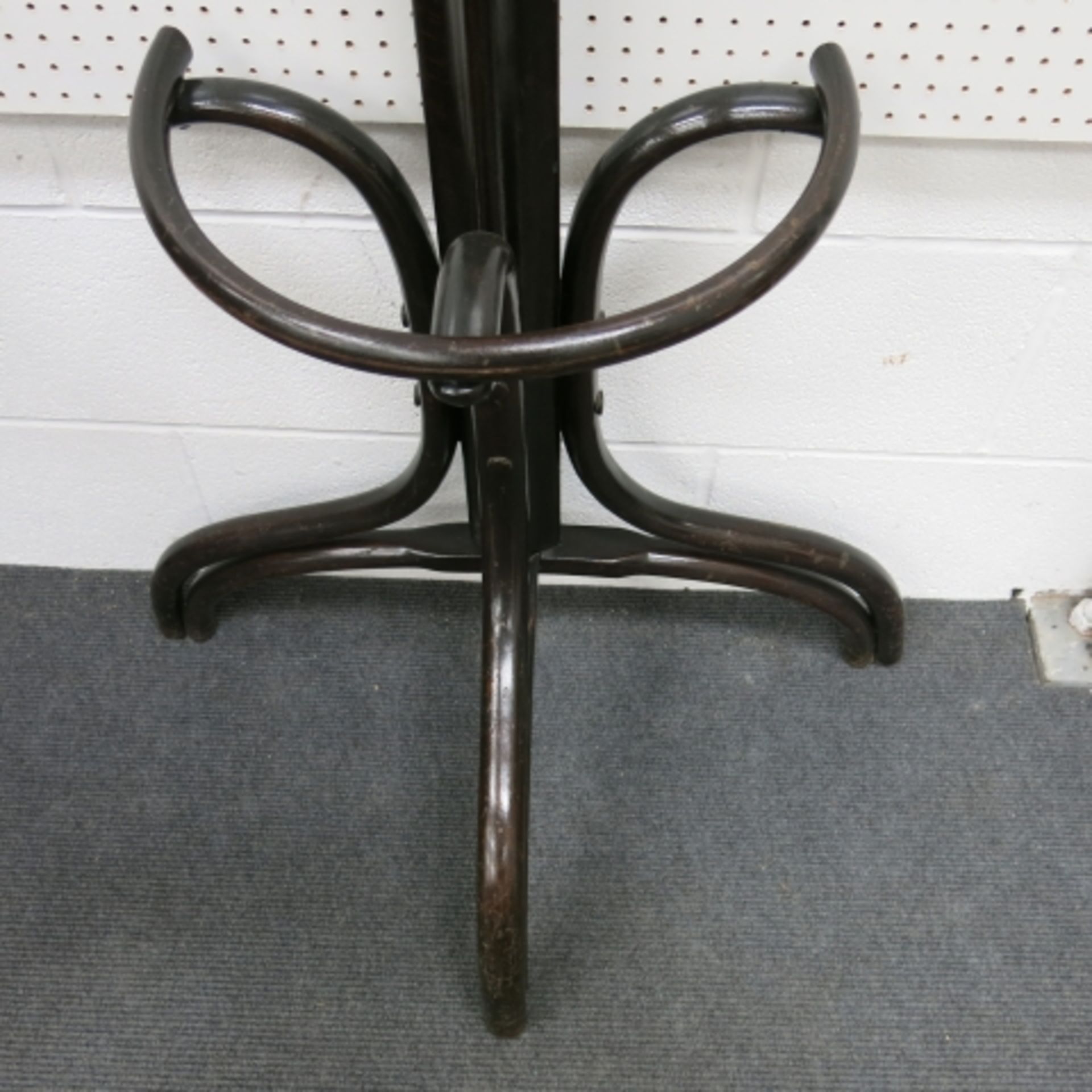 An early 20th Century flat back bentwood hat and stick stand. (est £40-£70) - Image 3 of 4