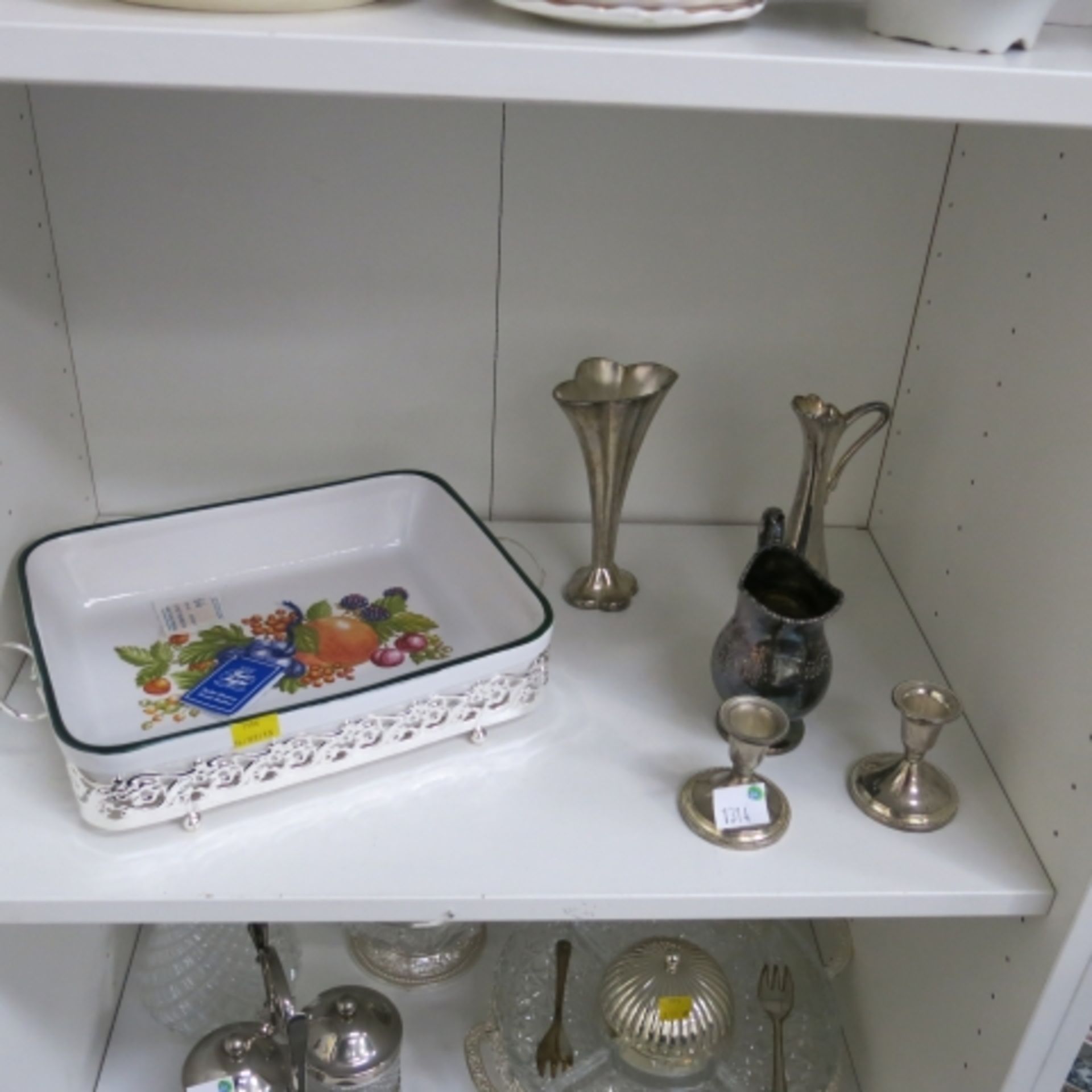 A Mixed Lot to Include Various Silver Plated Items; Serving Dish and Stand etc (est £20-£30)