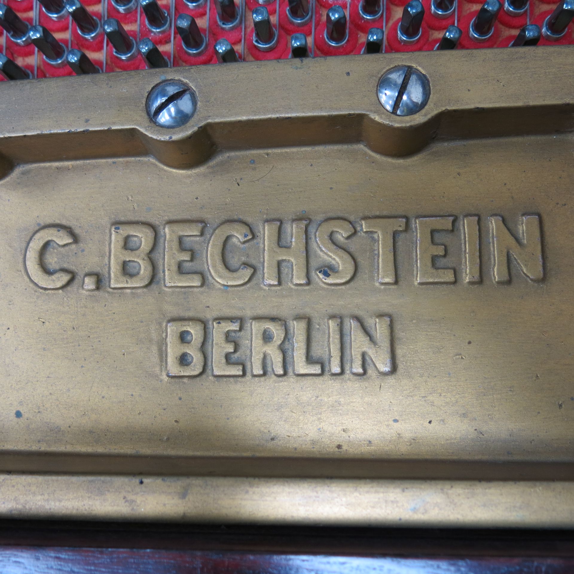 C. Bechstein Boudoir Grand Piano In Mahogany Case no 30143. The Cast Iron Frame Numbered 90951 (c. - Image 3 of 9