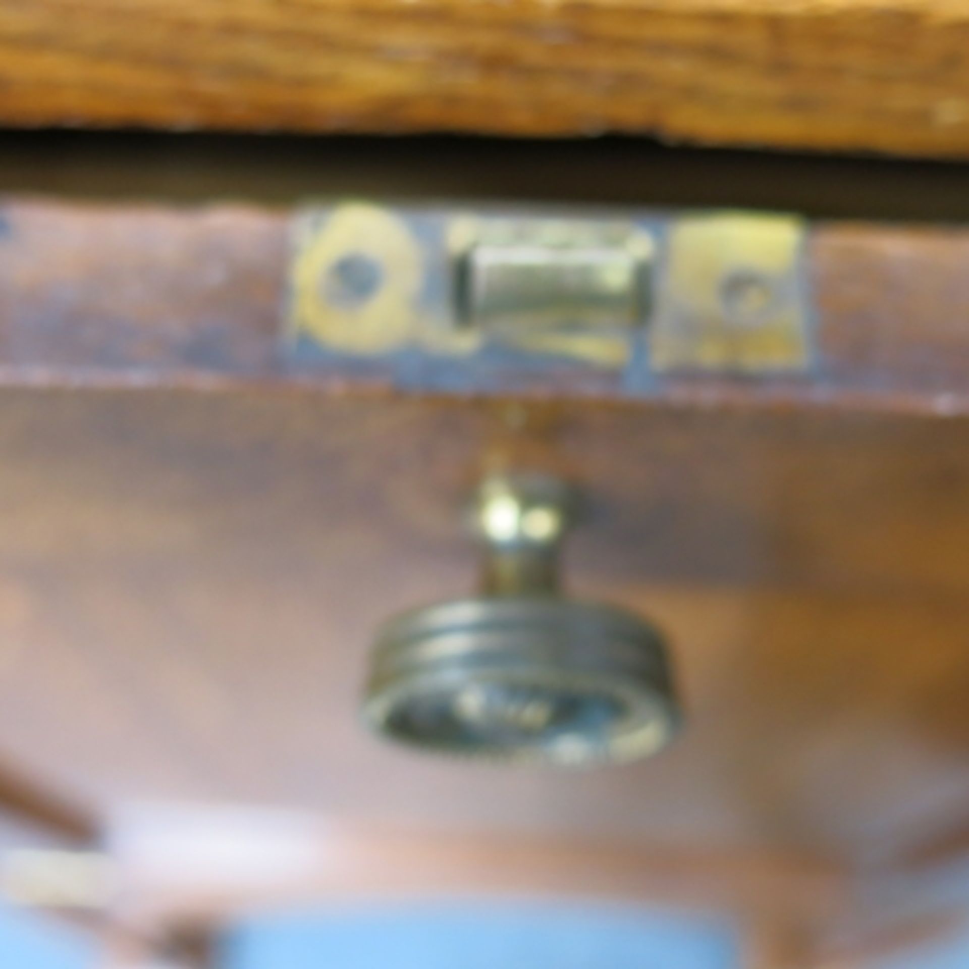 An Arts & Crafts oak narrow side cabinet with hinged single door. 63cm. (est. £40-£80) - Image 5 of 6