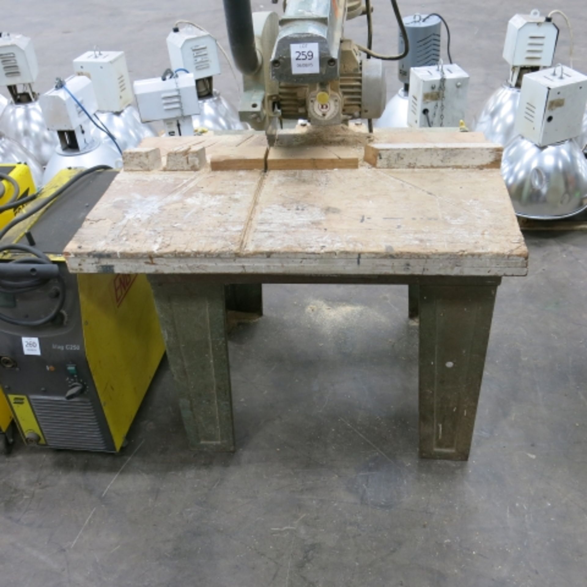 * A Bench Mounted De-Walt Cross Cut Saw.  Please note there is a £5 plus VAT handling fee with - Image 2 of 2