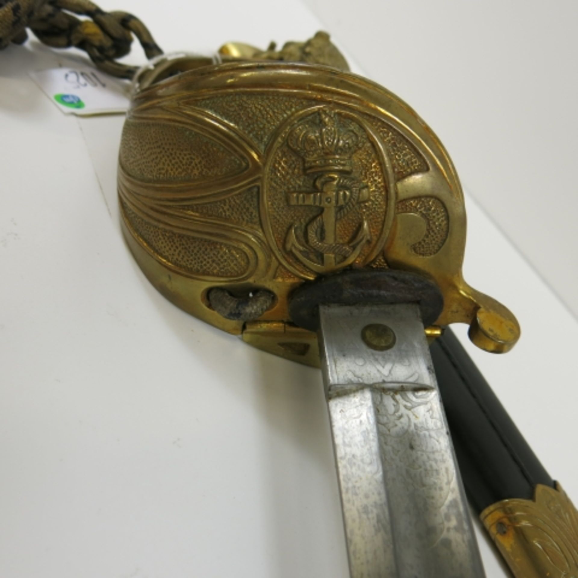 S.R Gould & Sons, Naval Outfitters Devonport. A 20th century Naval Officer's Dress Sword, having - Image 3 of 4