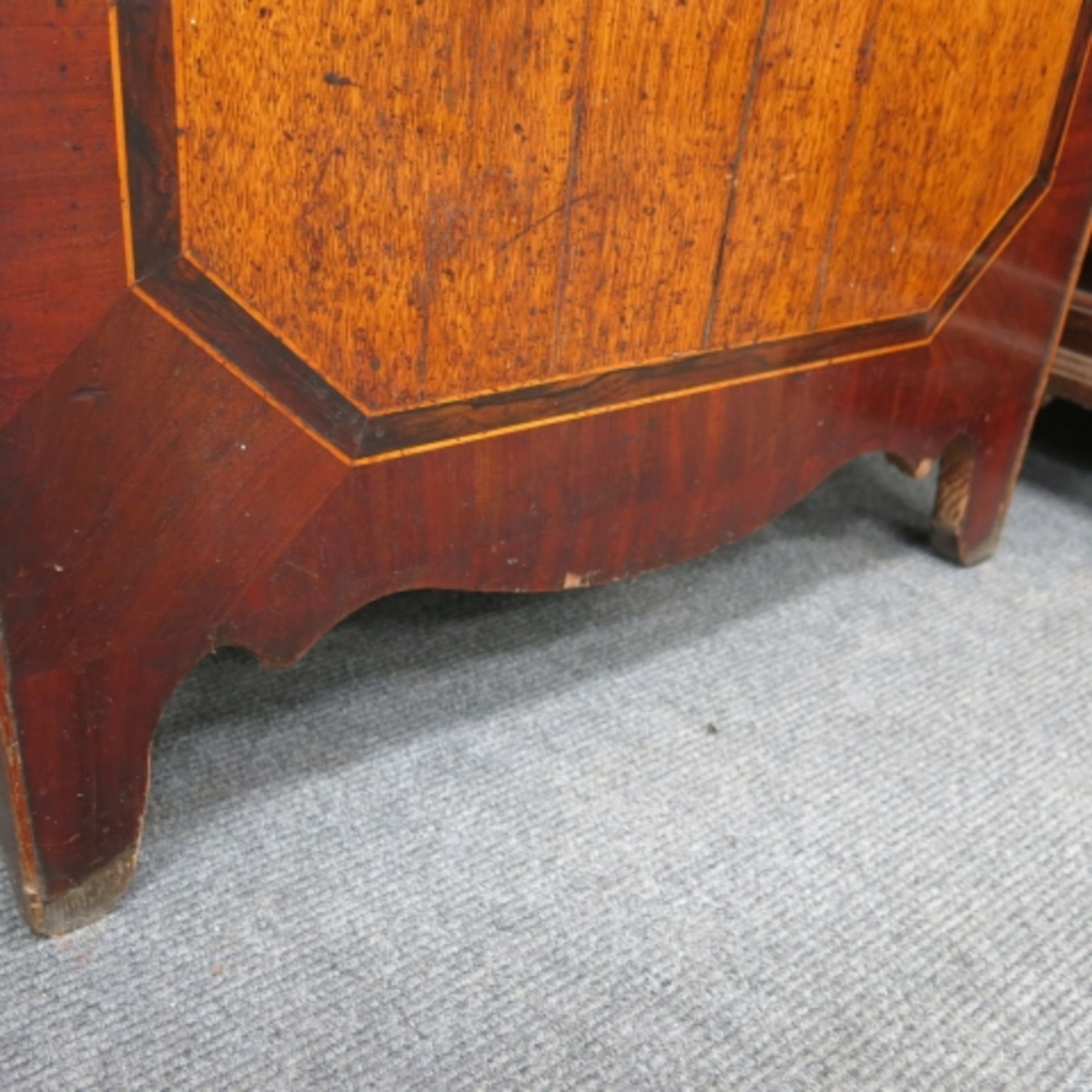 A large 19th century oak and mahogany longcase clock with unsigned painted dial and eight day - Image 14 of 16