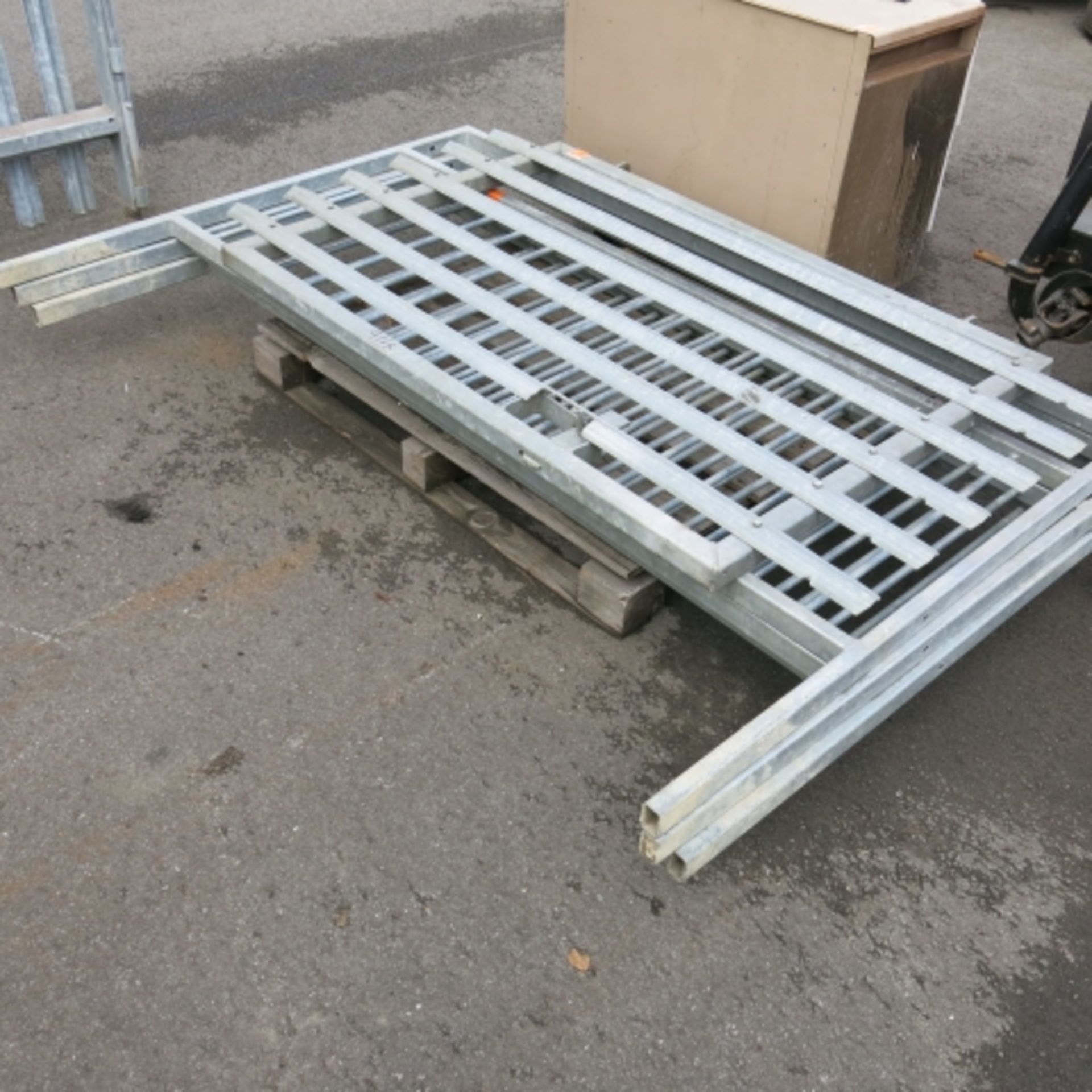 3 x Galvanised Barriers and Gate.  Please note there is a £5 plus VAT handling fee with this lot.