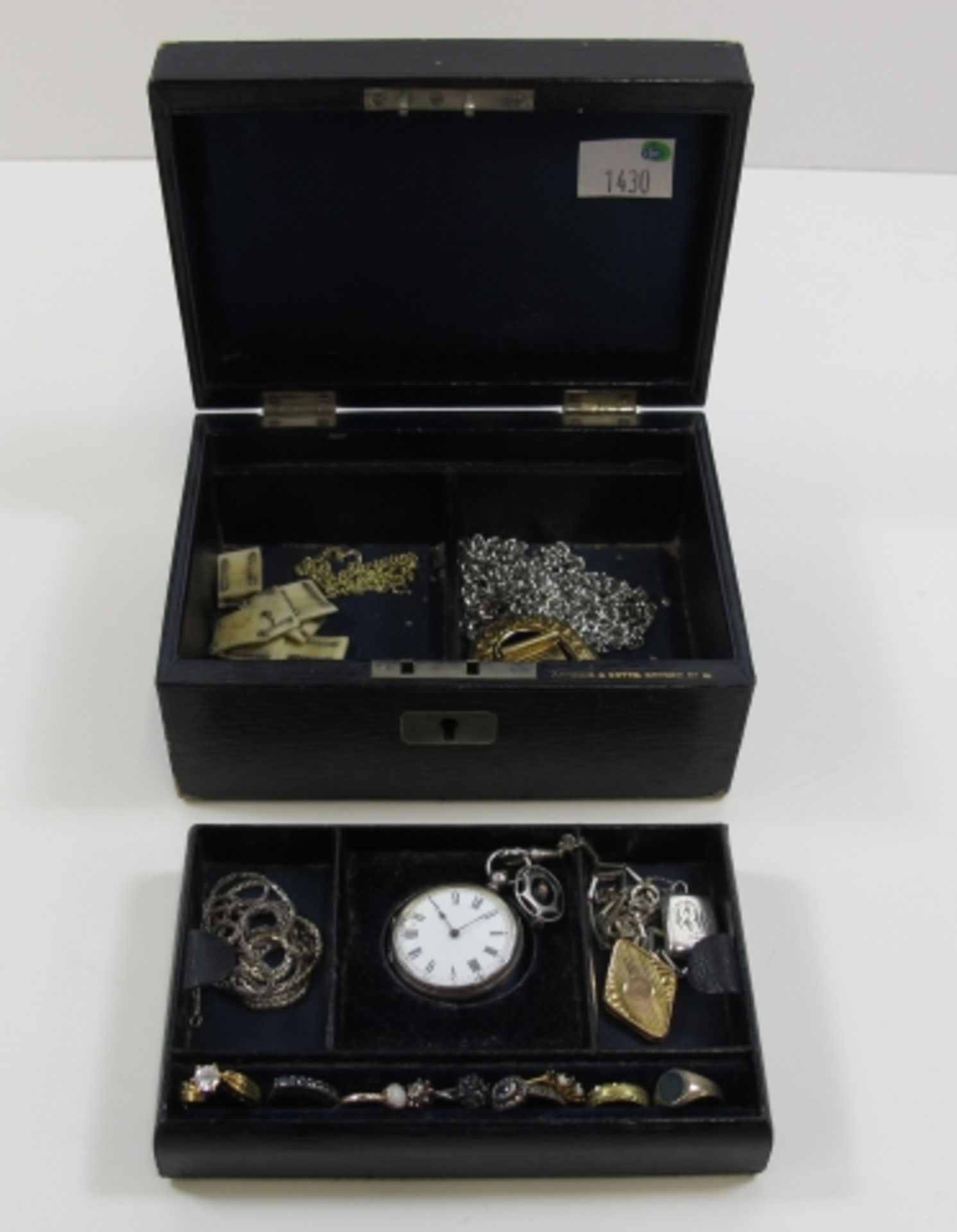 A Jewellery Box And Contents Including Some Precious Metal (est £100-£200)