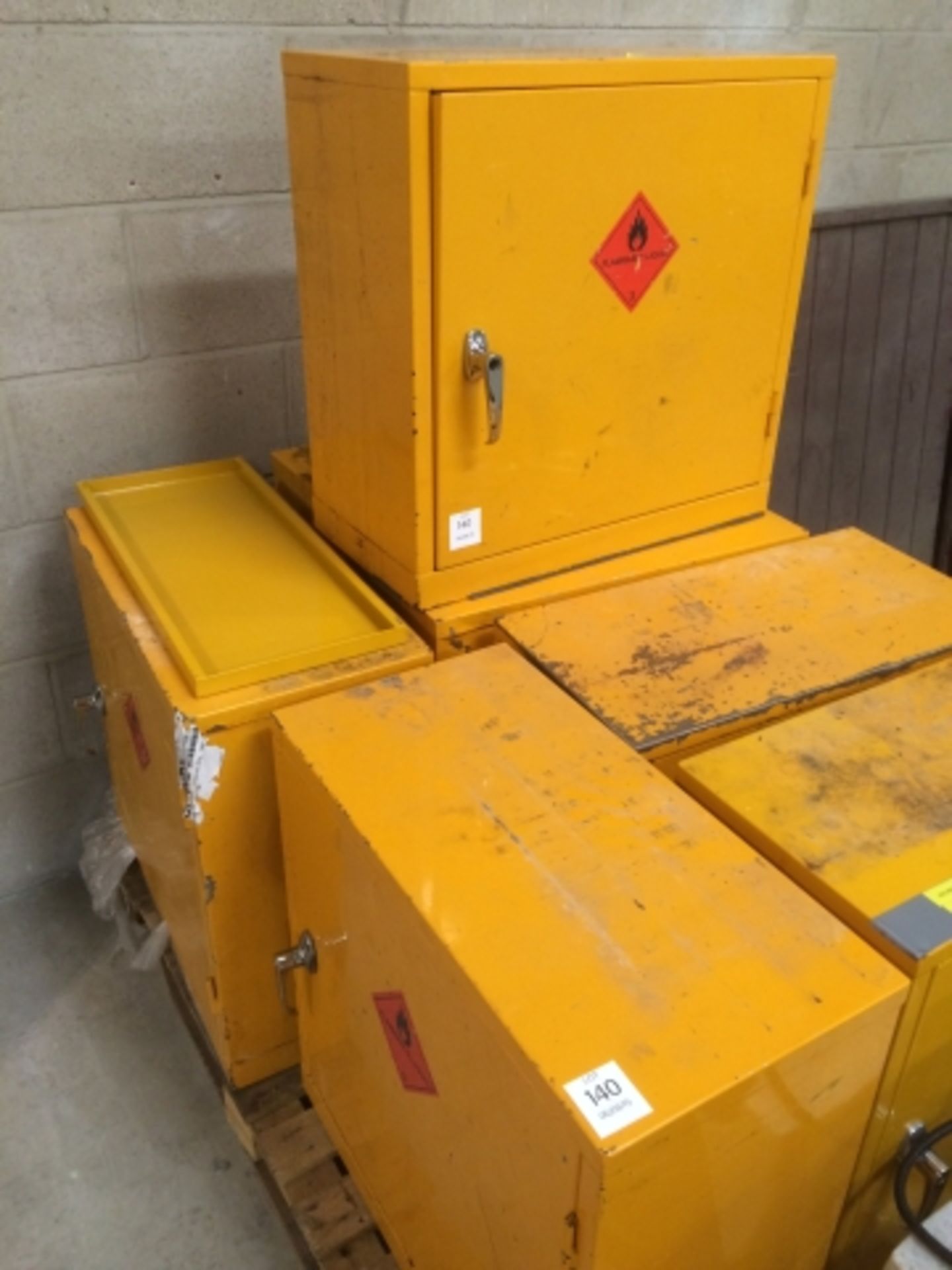 * 7 x Flammable Liquid Storage Cabinets (61 x 61 x 31cm deep). This lot is located at the former - Image 2 of 2