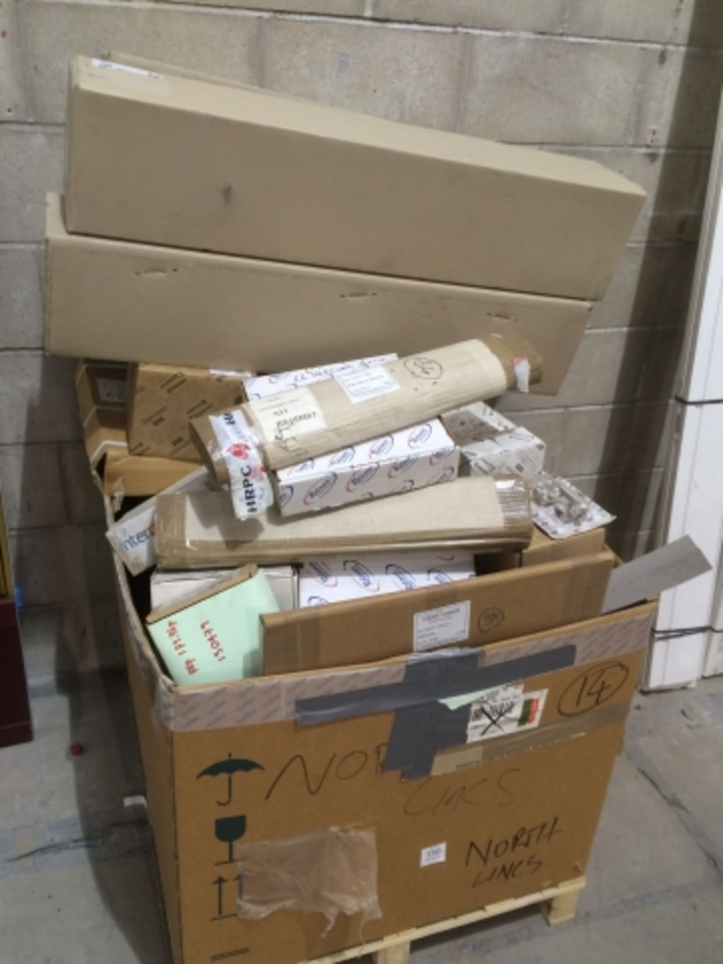 * Crate of unused Gas Boiler Spares. This lot is located at the former North Lincolnshire Homes