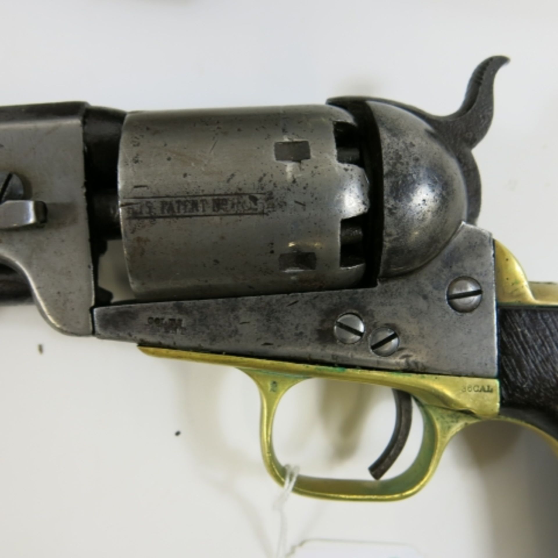 Colt 1851 Navy Revolver. 36 cal. Manufactured 1863 (?) Standard design of octagonal barrel, creeping - Image 2 of 3