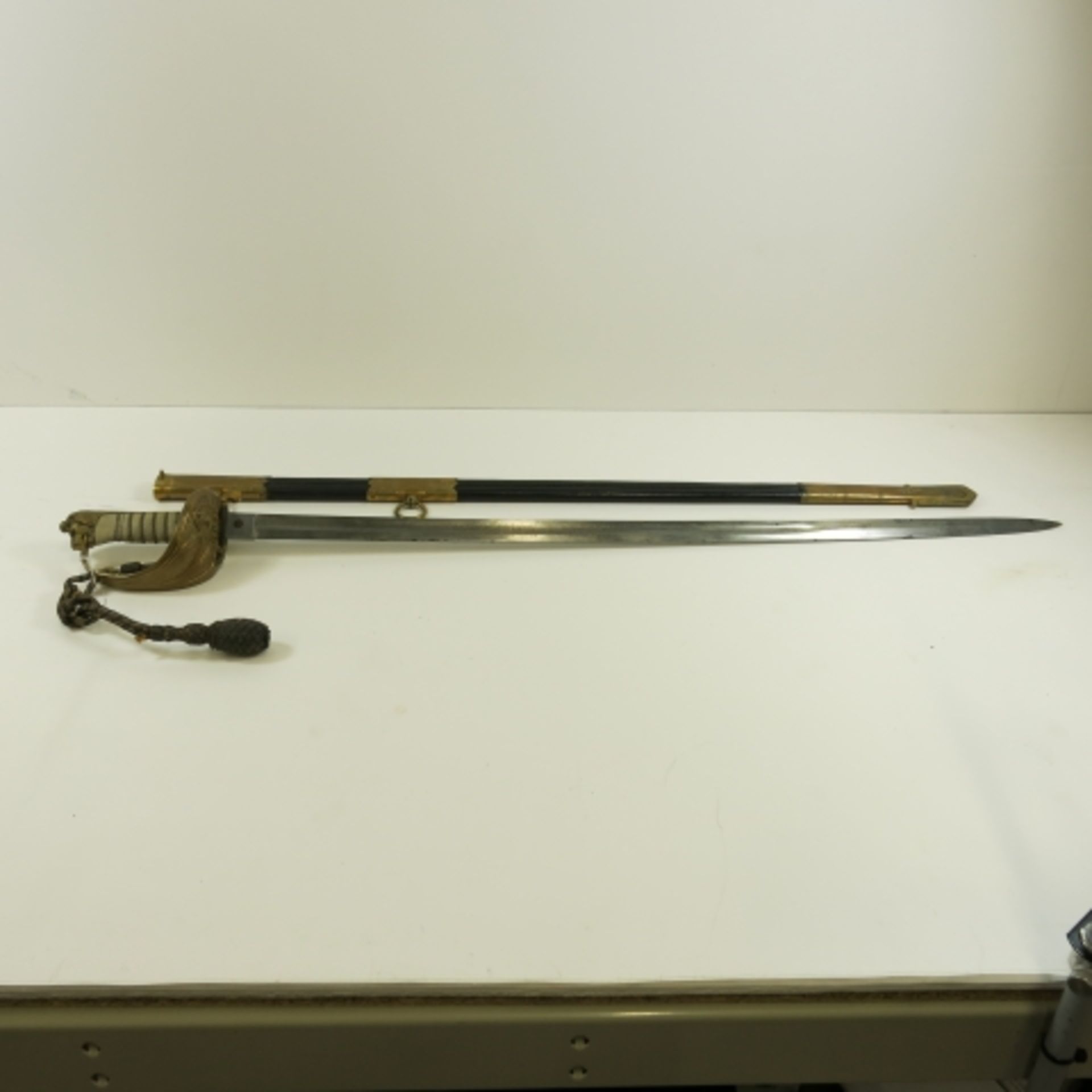 S.R Gould & Sons, Naval Outfitters Devonport. A 20th century Naval Officer's Dress Sword, having - Image 2 of 4