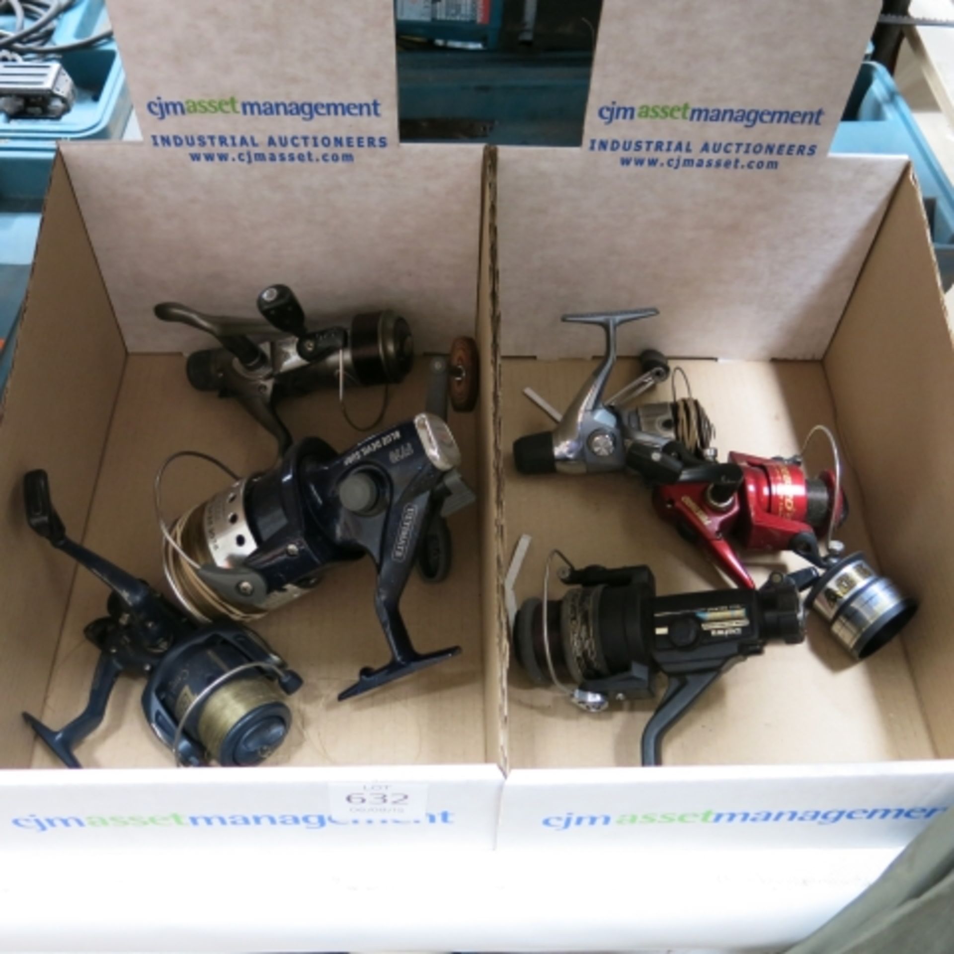 2 x Boxes of 6 Various Fishing Reels