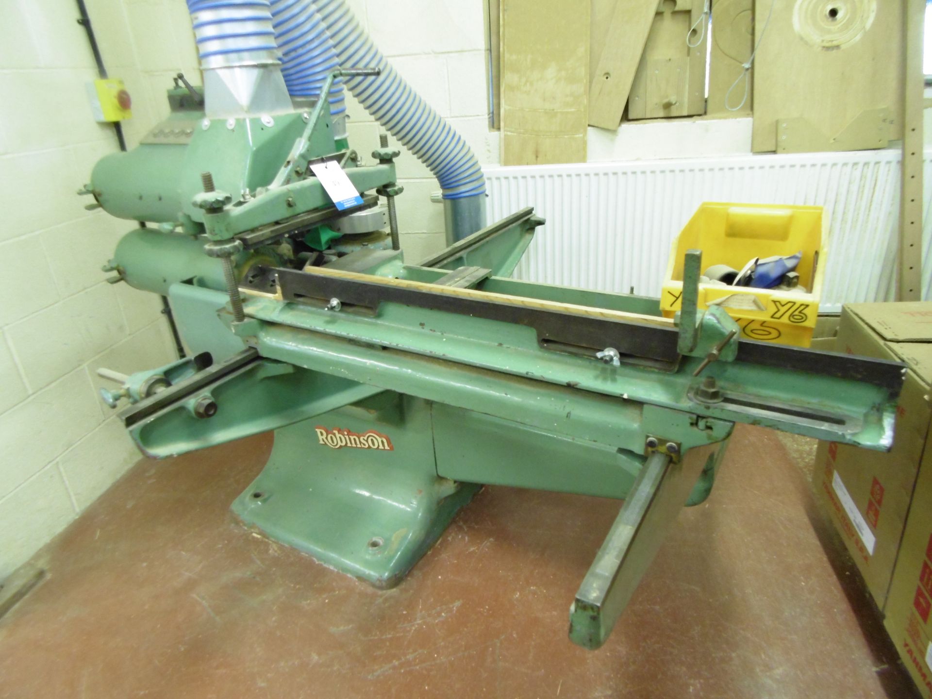 * Robinson Type RPE size 15 x 6 Three Head Tenoner; 3 Phase; Machine No 544; Test No 65/39. Please