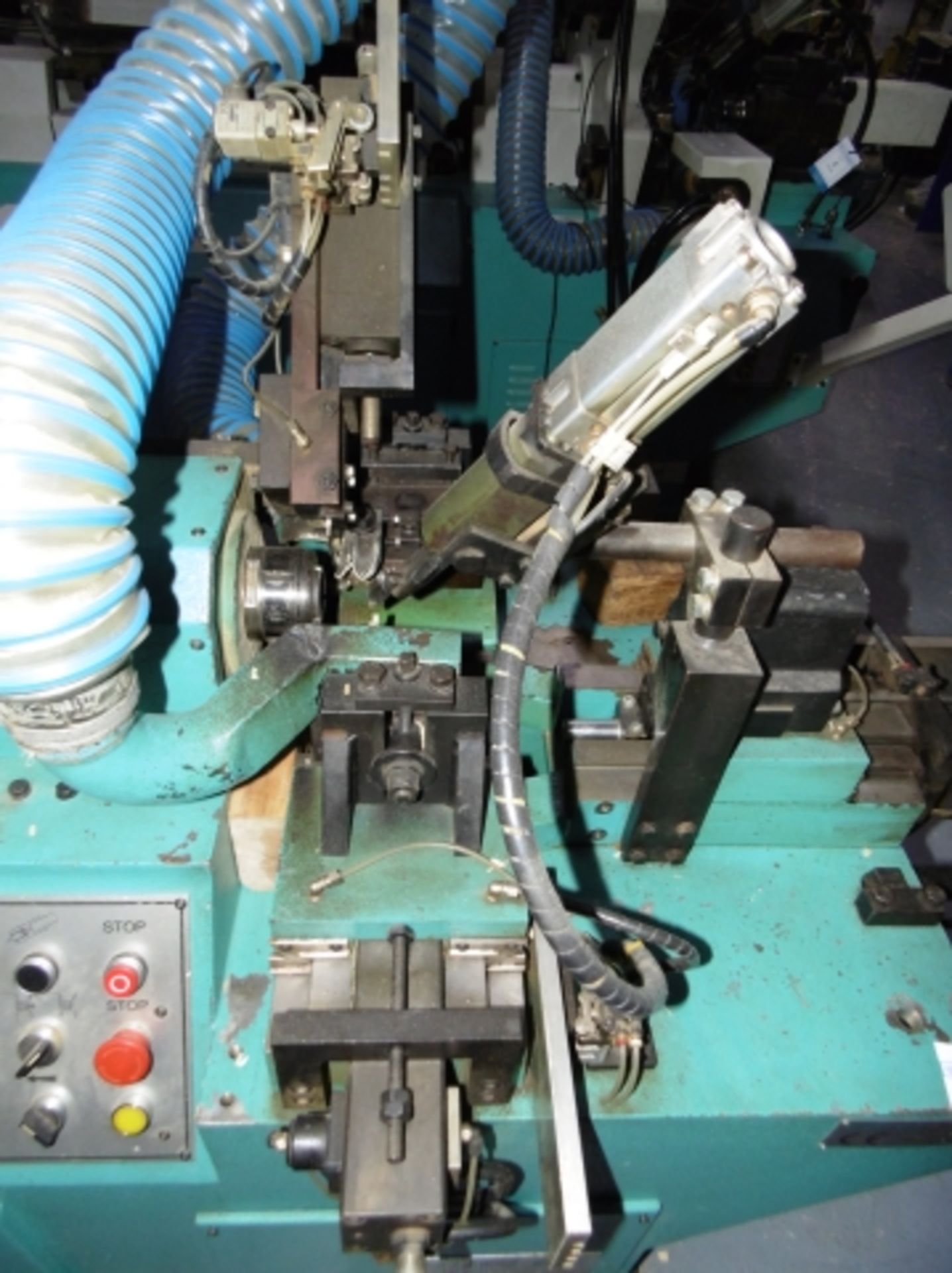 * 1997 Intorex TRV-45 Automatic Wood Turning Lathe. Serial No 201279. 2 knives, frontal tool and - Image 3 of 11